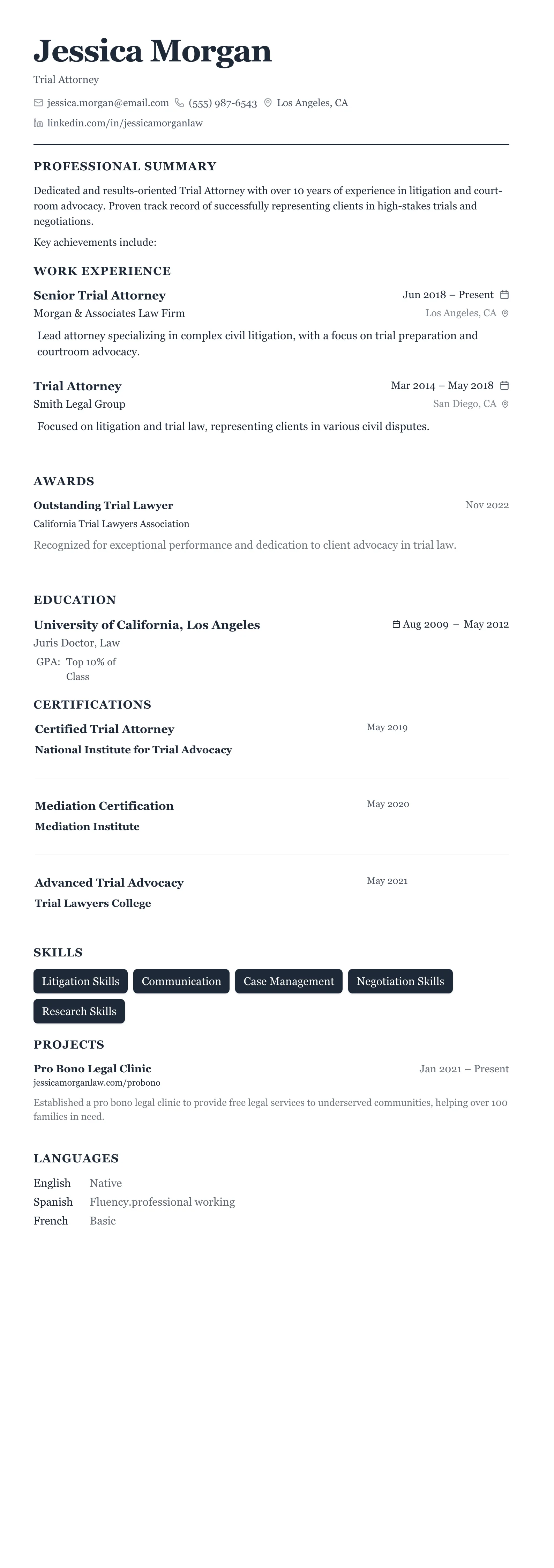 Classic Business template preview