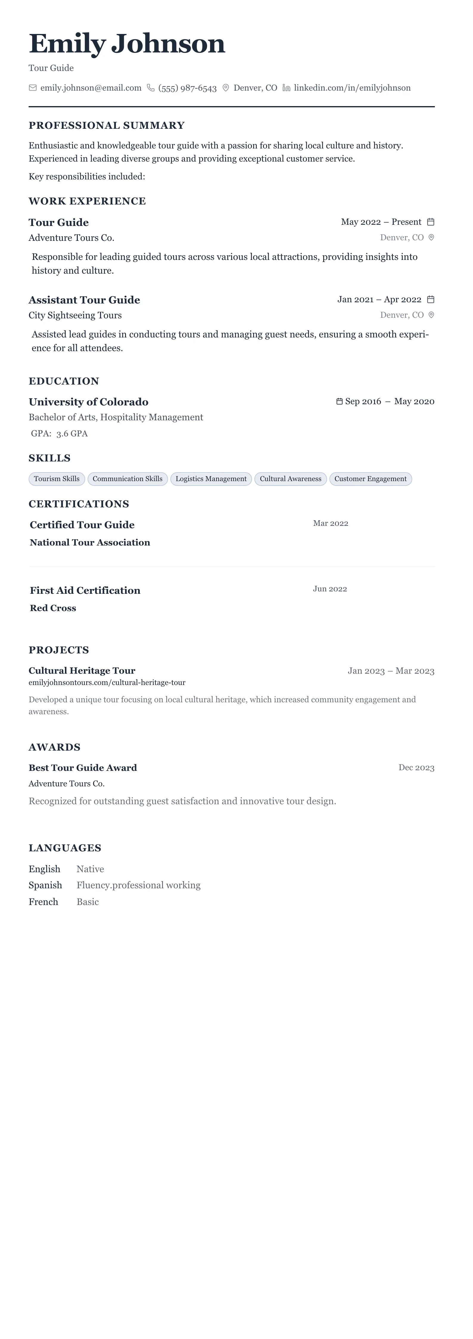 Classic Business template preview