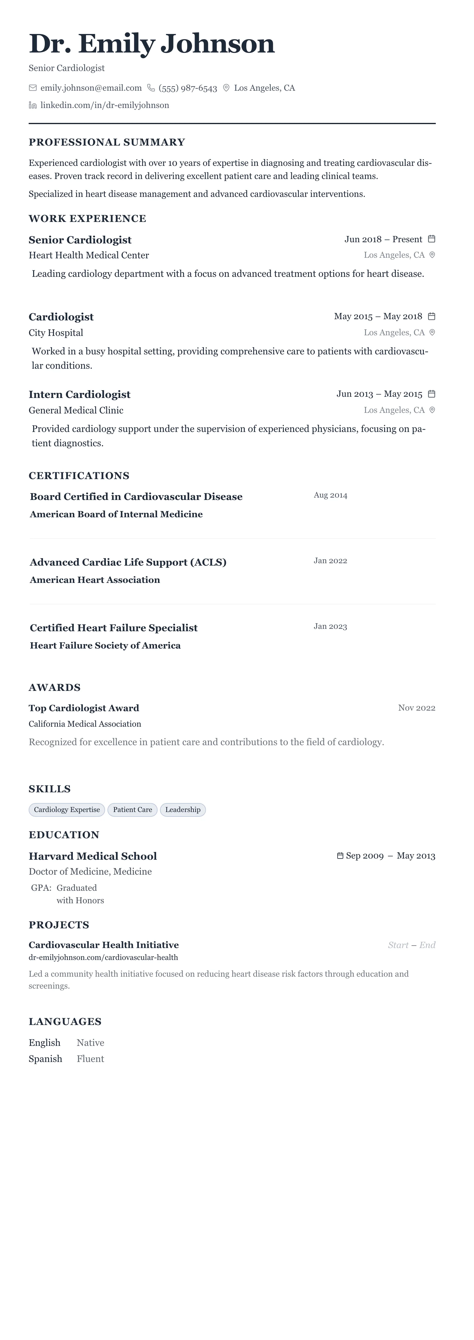 Classic Business template preview