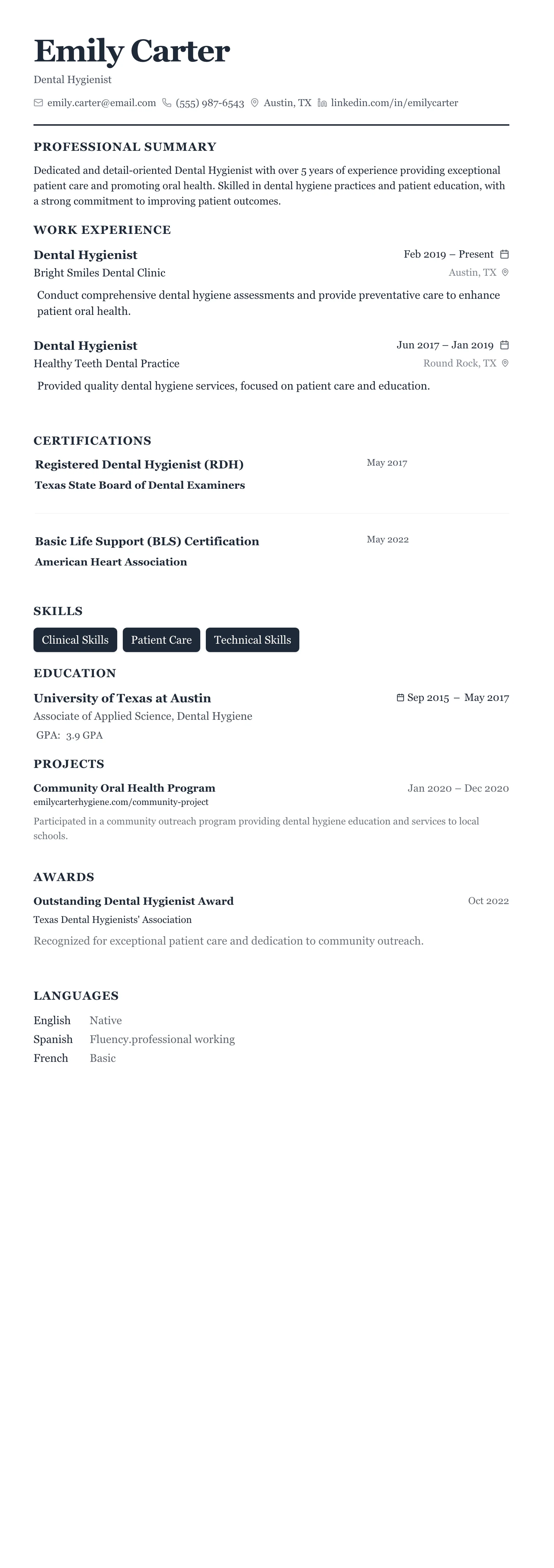 Classic Business template preview