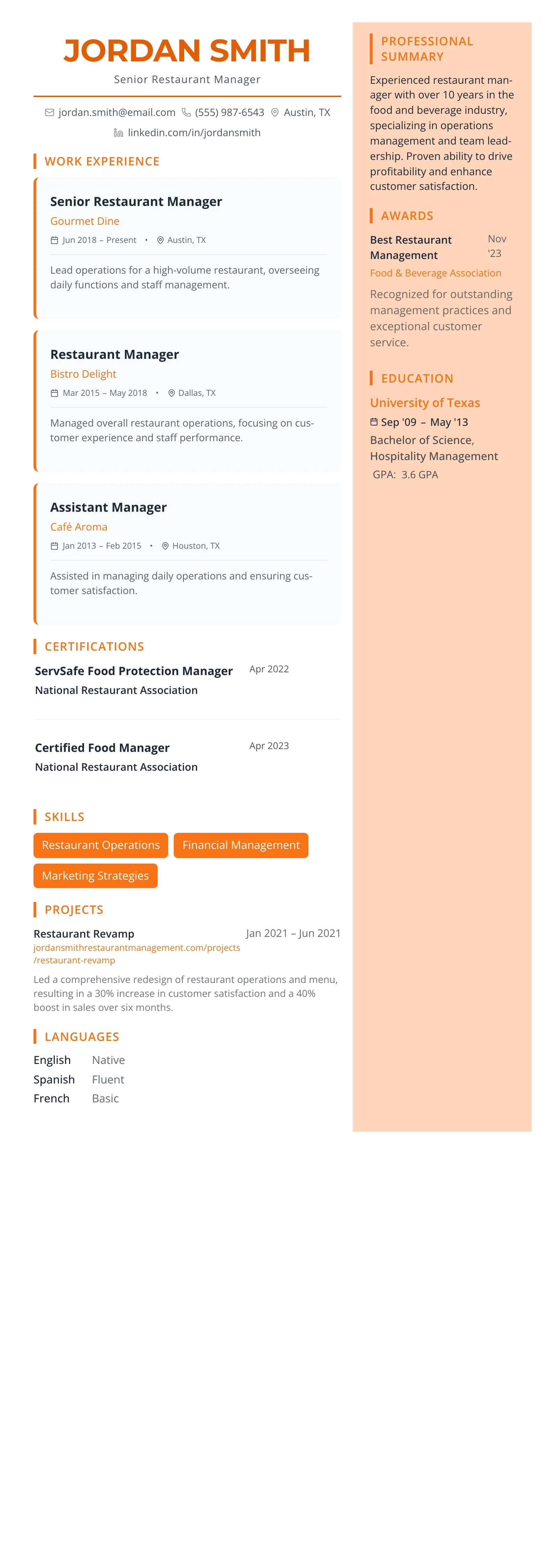 Coral Creative template preview