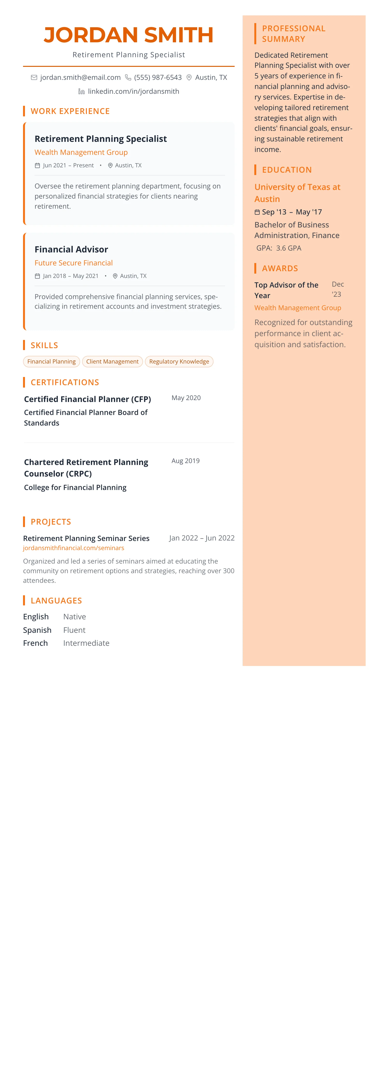 Coral Creative template preview