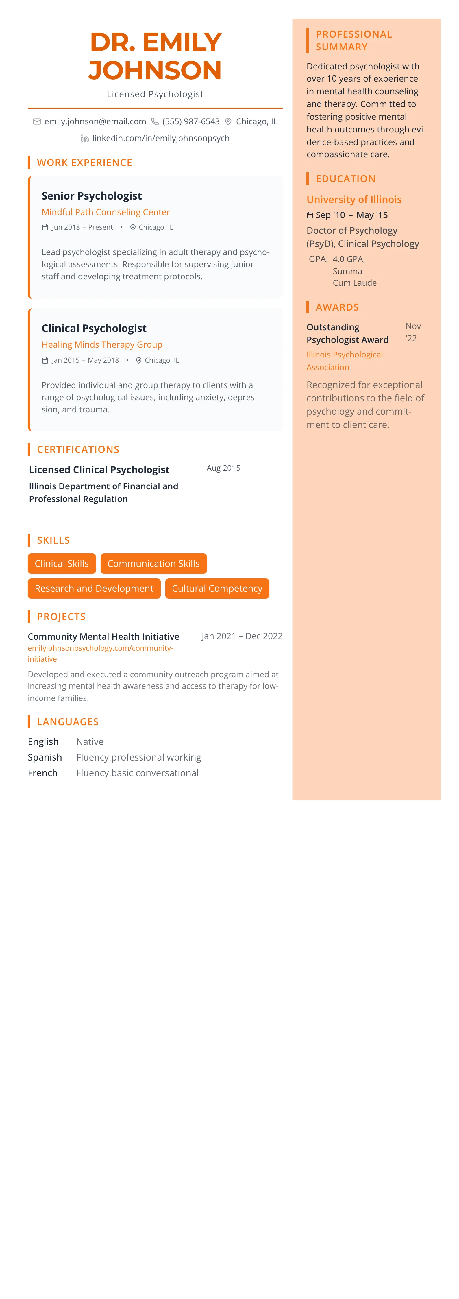 Coral Creative template preview