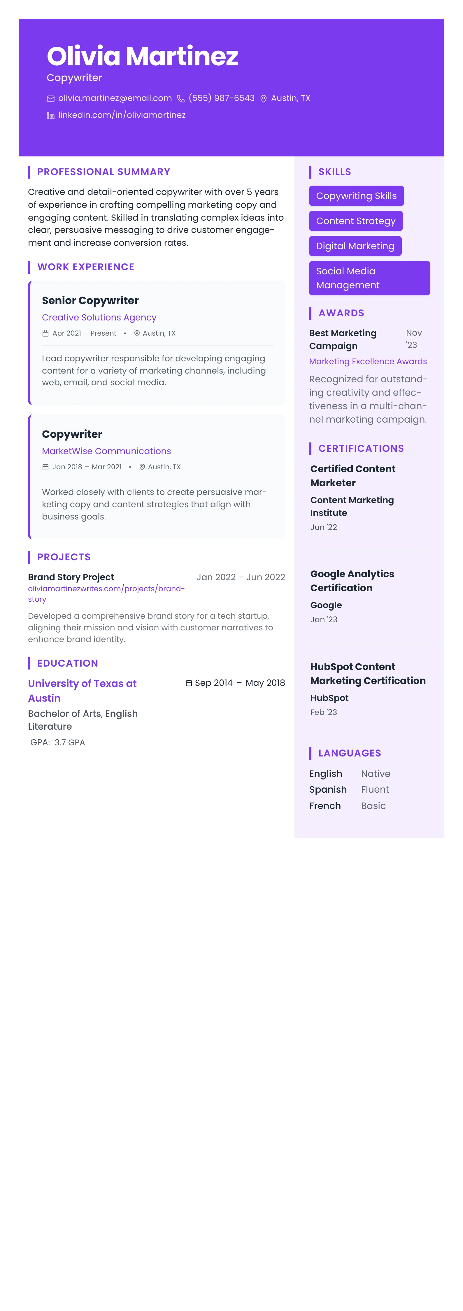 Creative Banner template preview