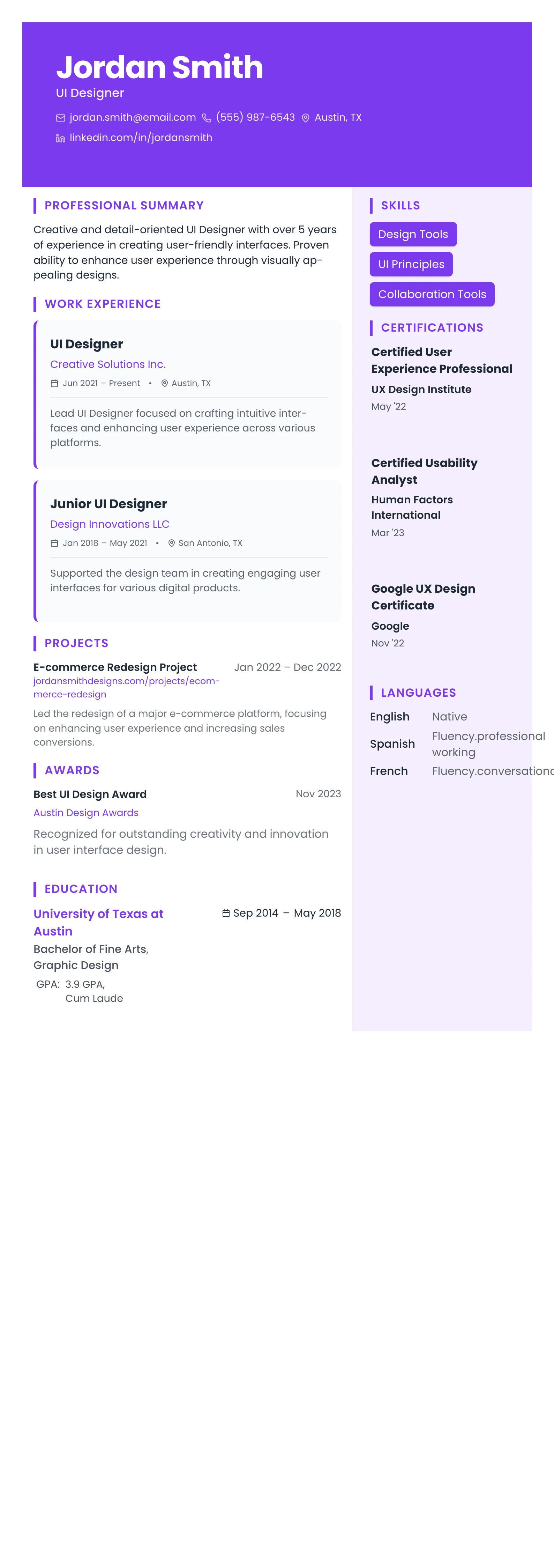 Creative Banner template preview