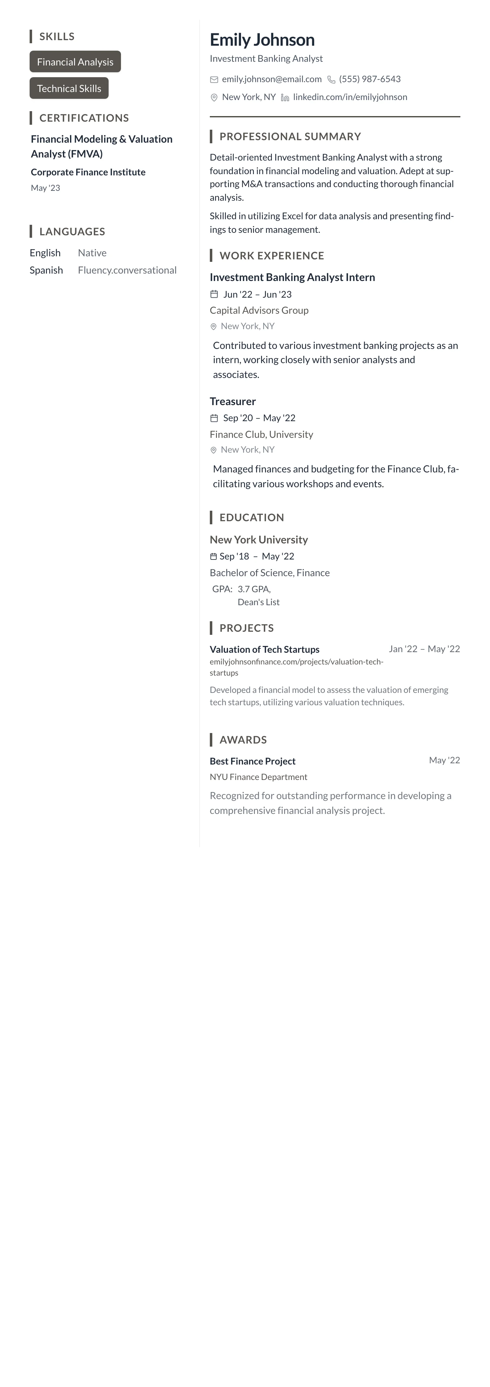 Earth Tone Minimal template preview