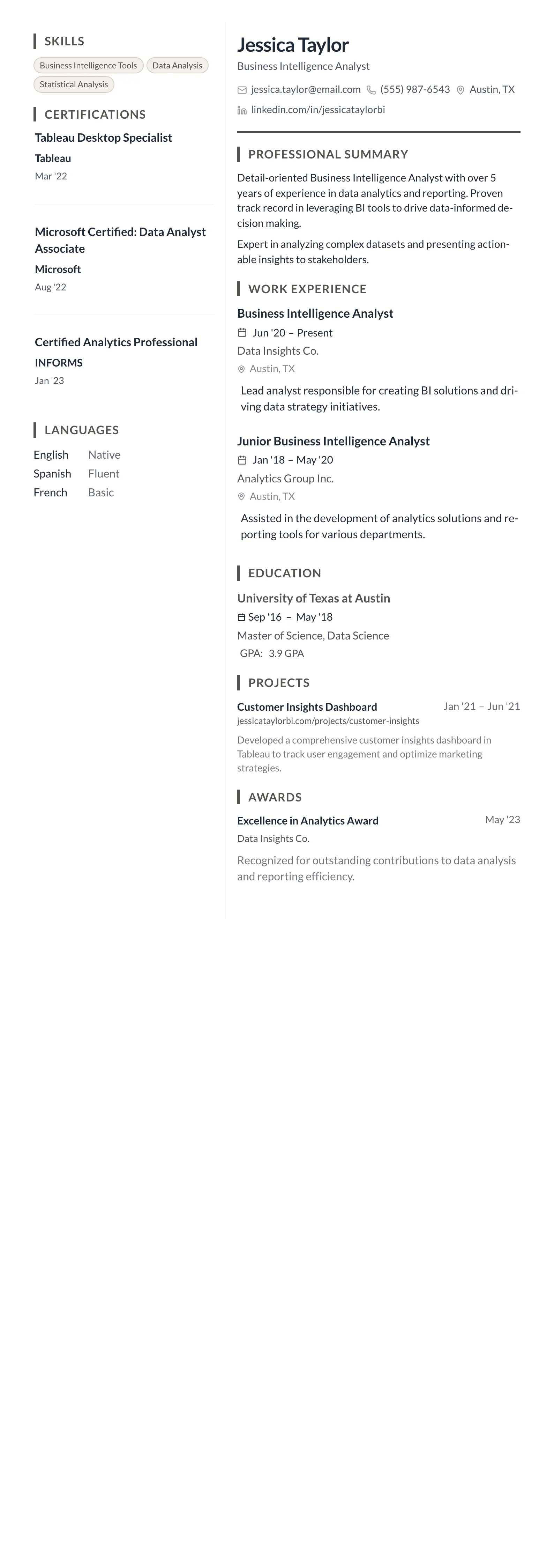 Earth Tone Minimal template preview