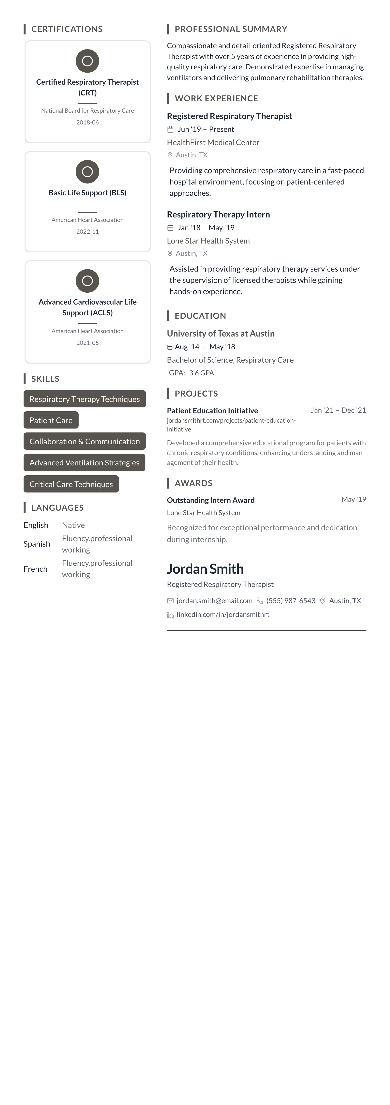 Earth Tone Minimal template preview