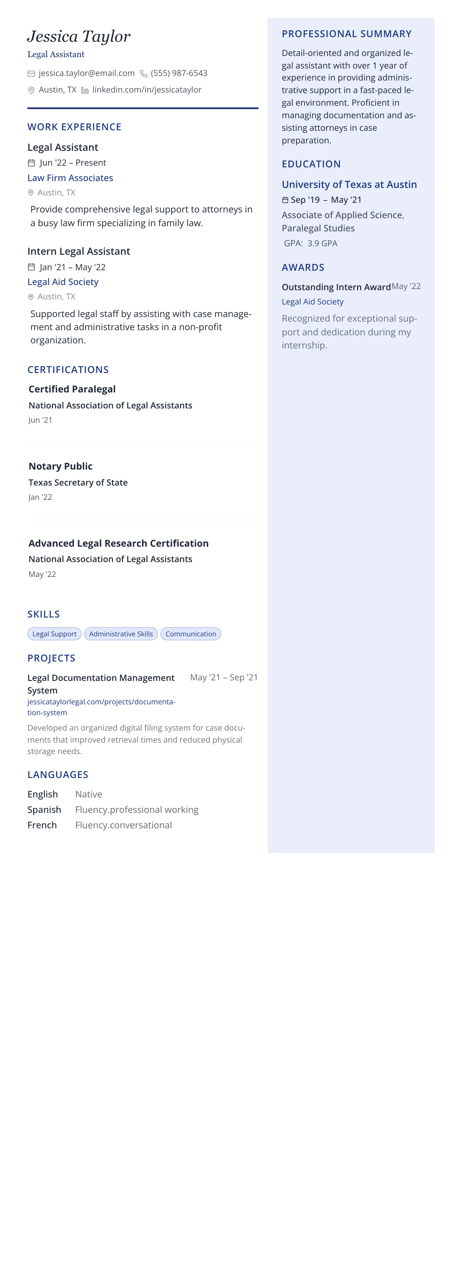 Executive Pro template preview
