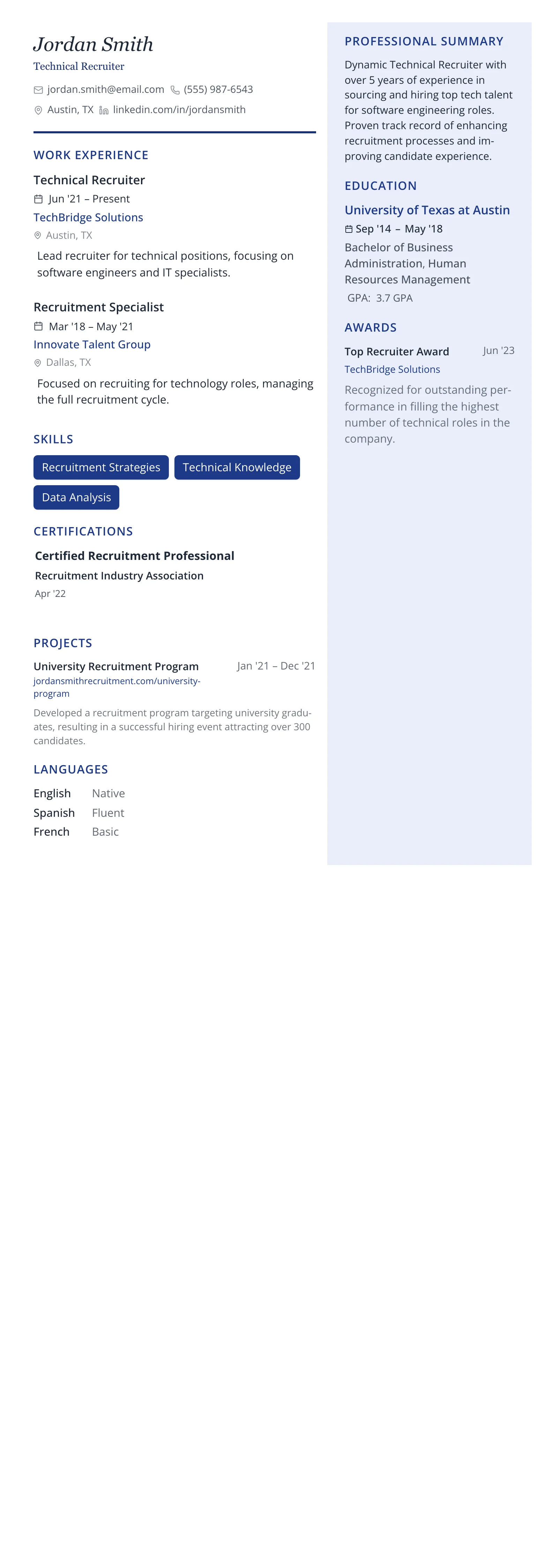 Executive Pro template preview