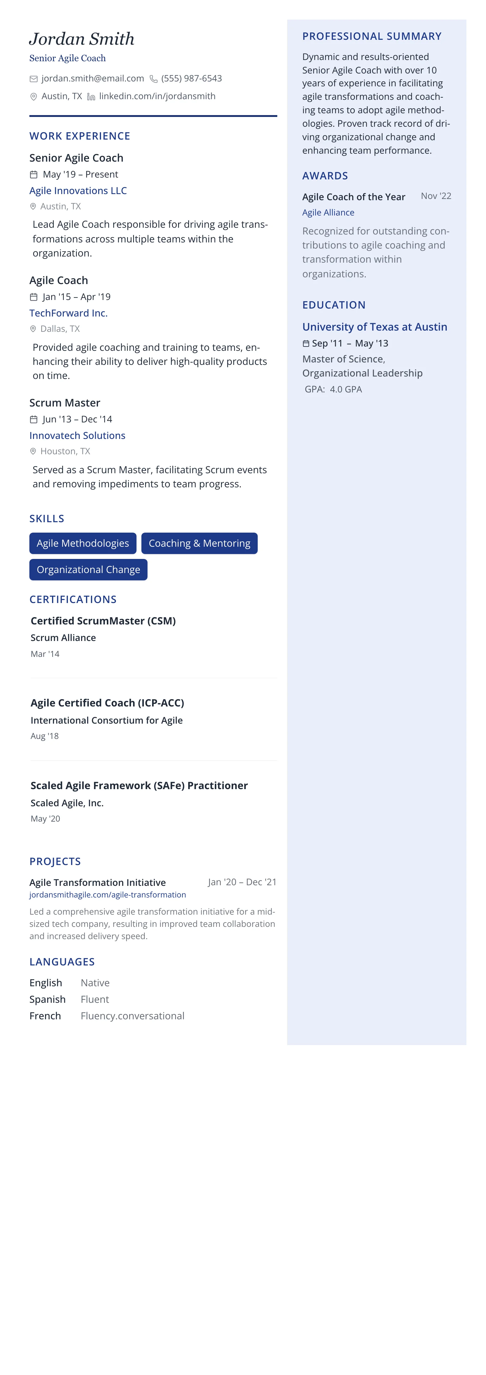 Executive Pro template preview
