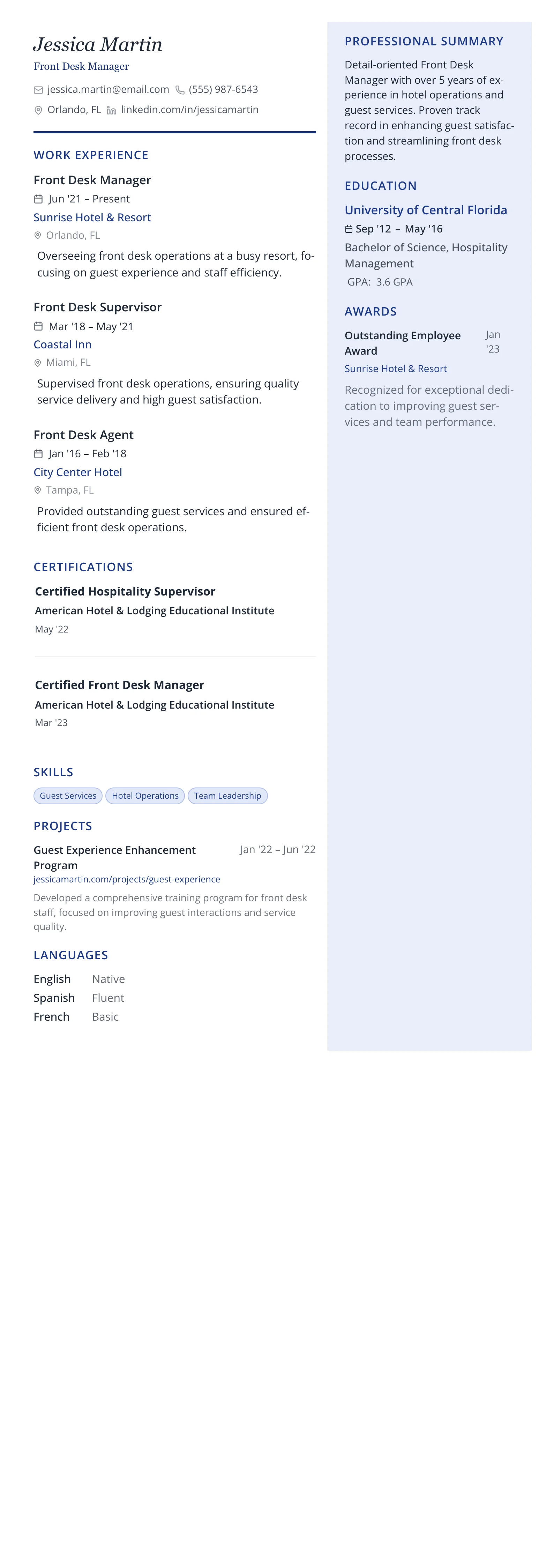 Executive Pro template preview