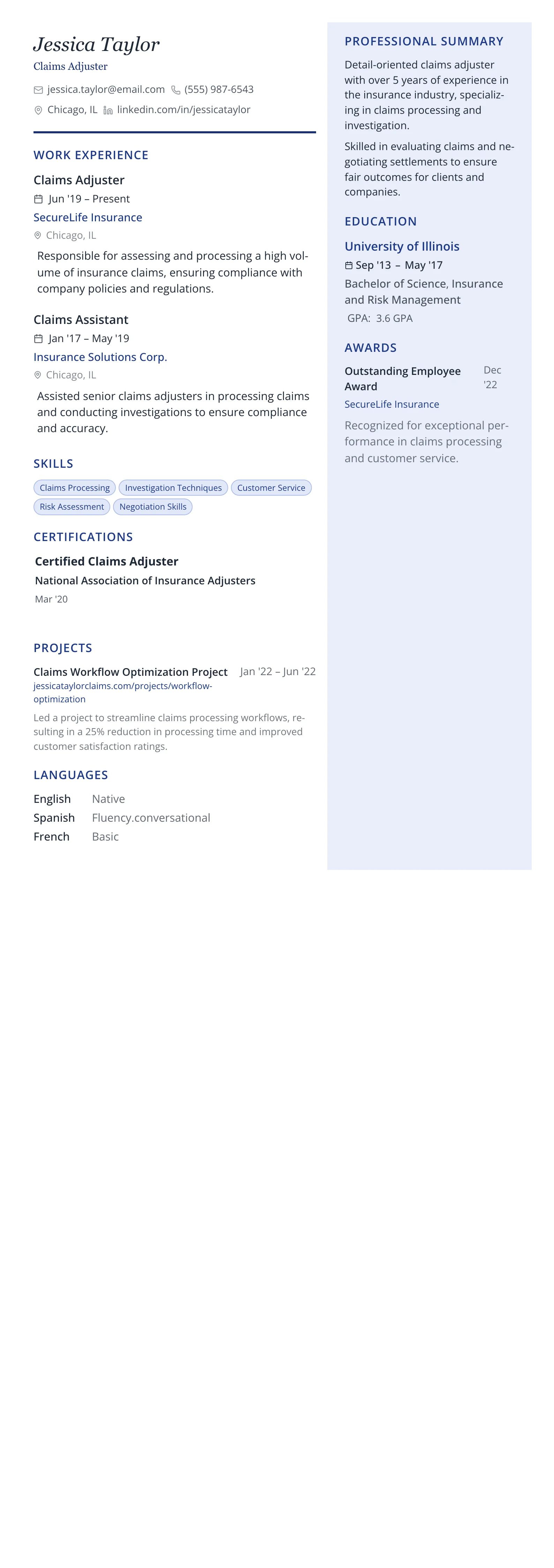 Executive Pro template preview