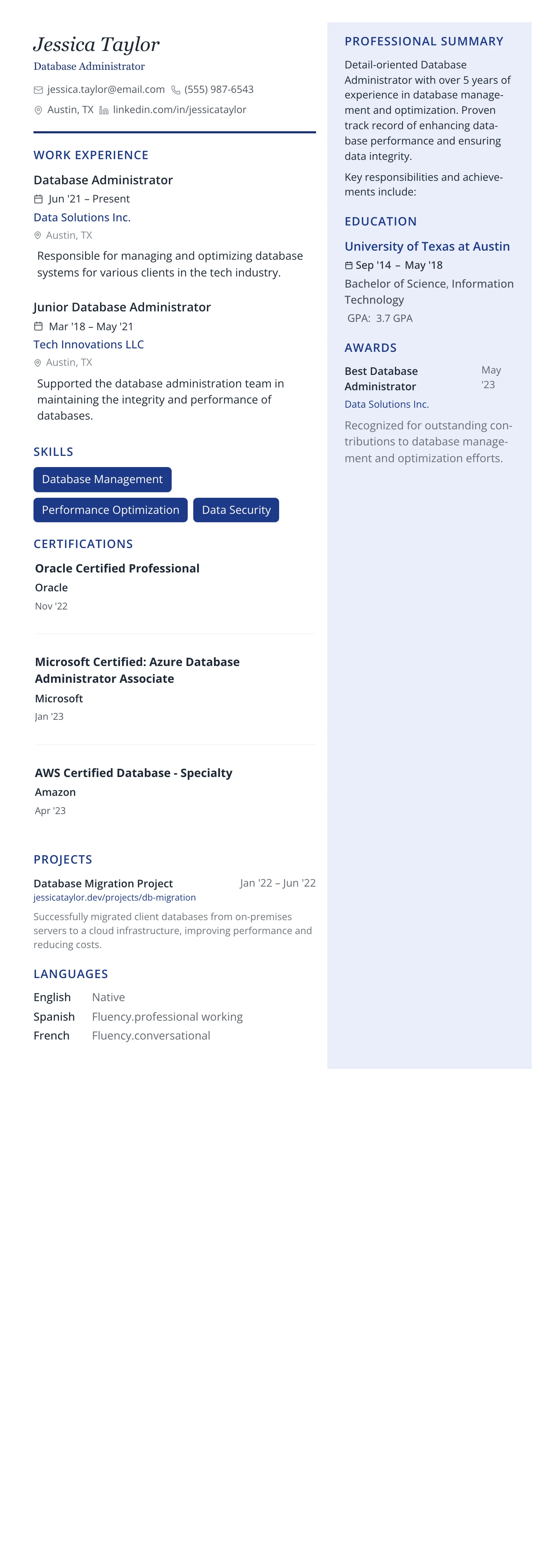 Executive Pro template preview