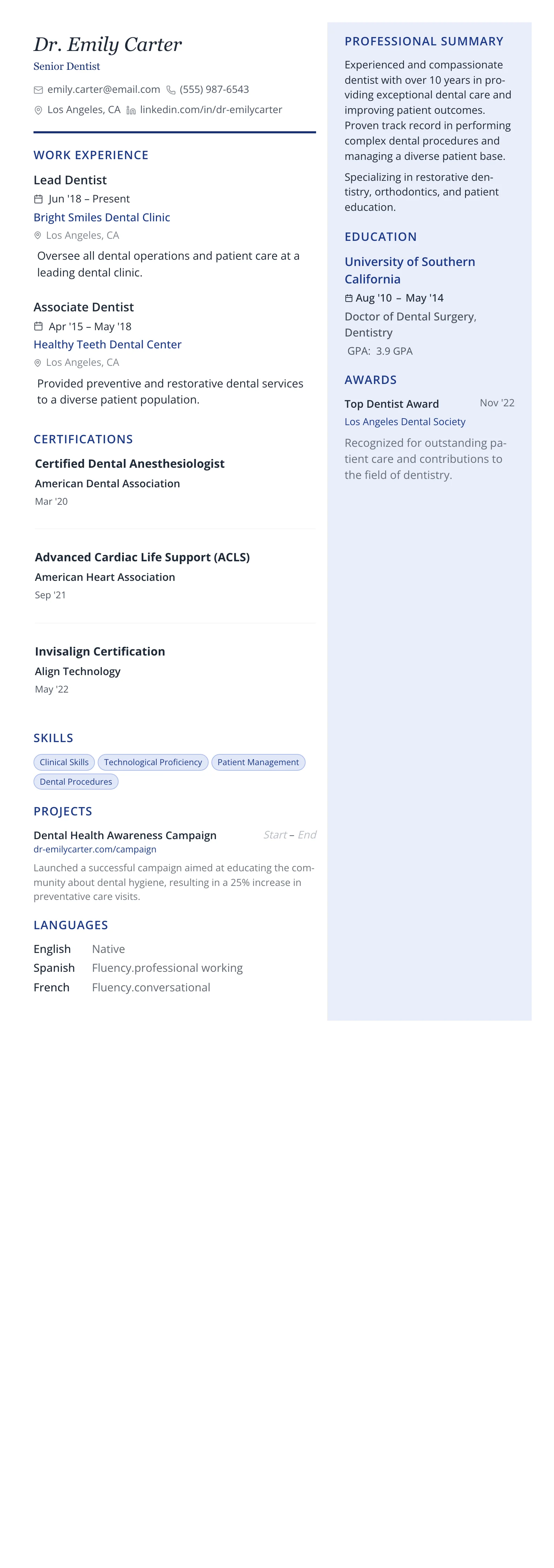 Executive Pro template preview