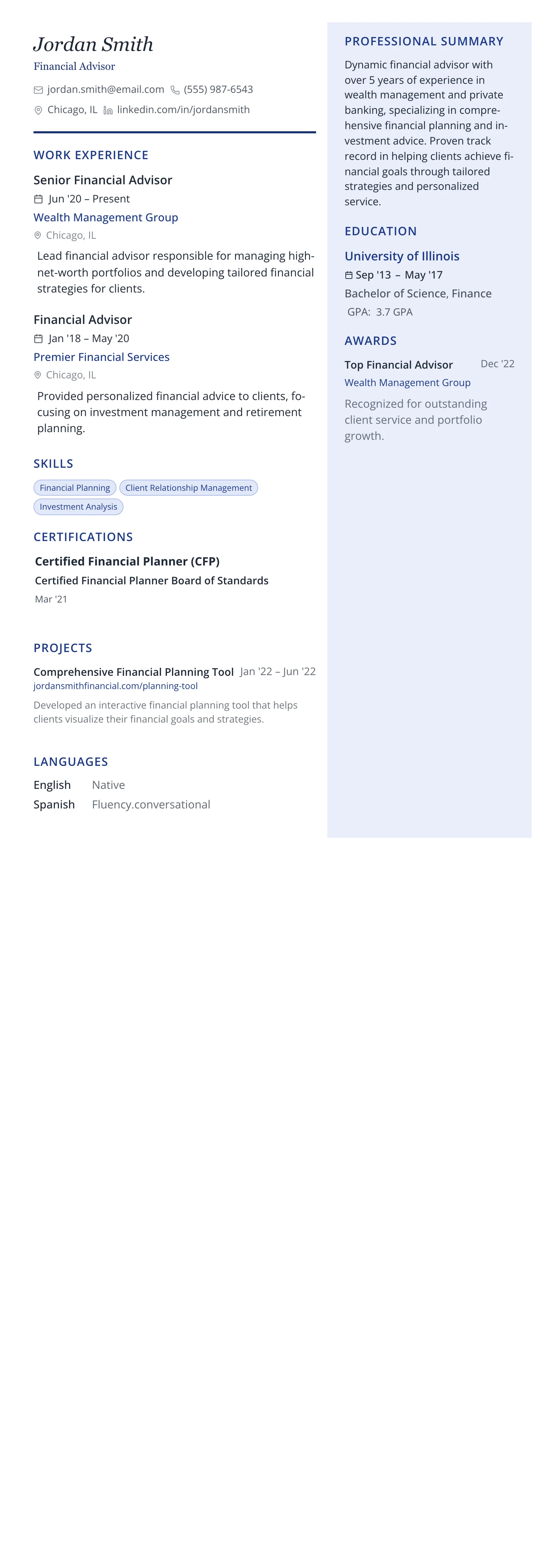 Executive Pro template preview