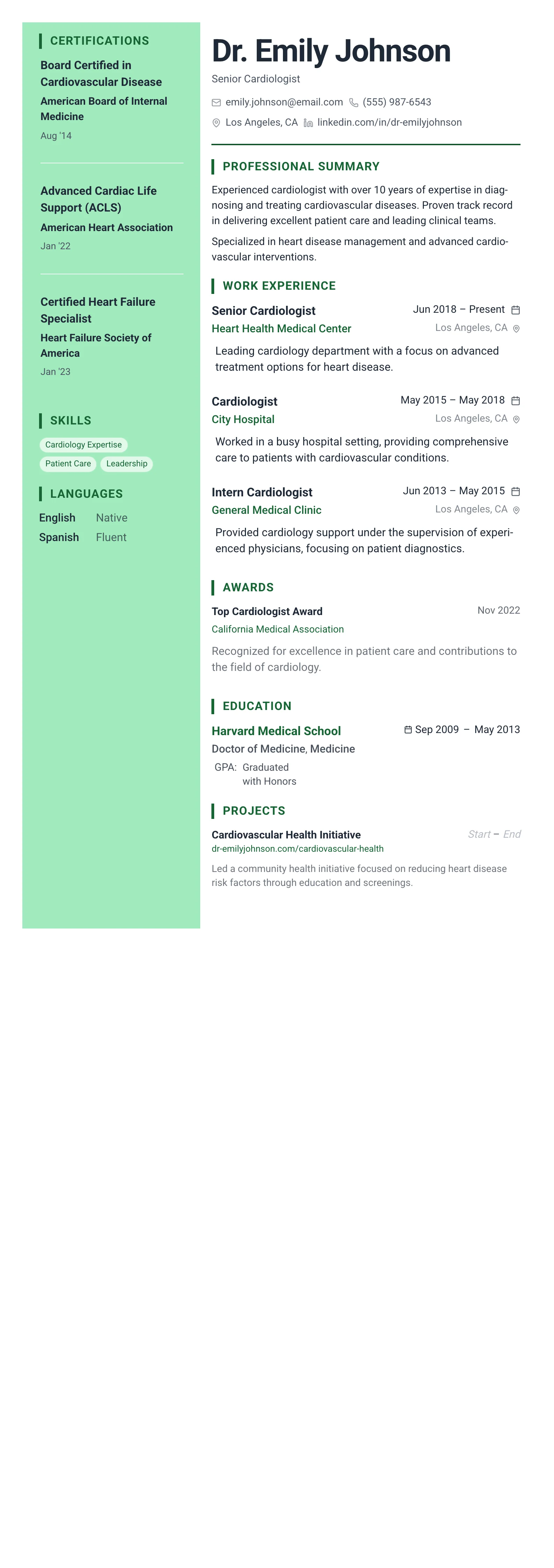 Forest Professional template preview