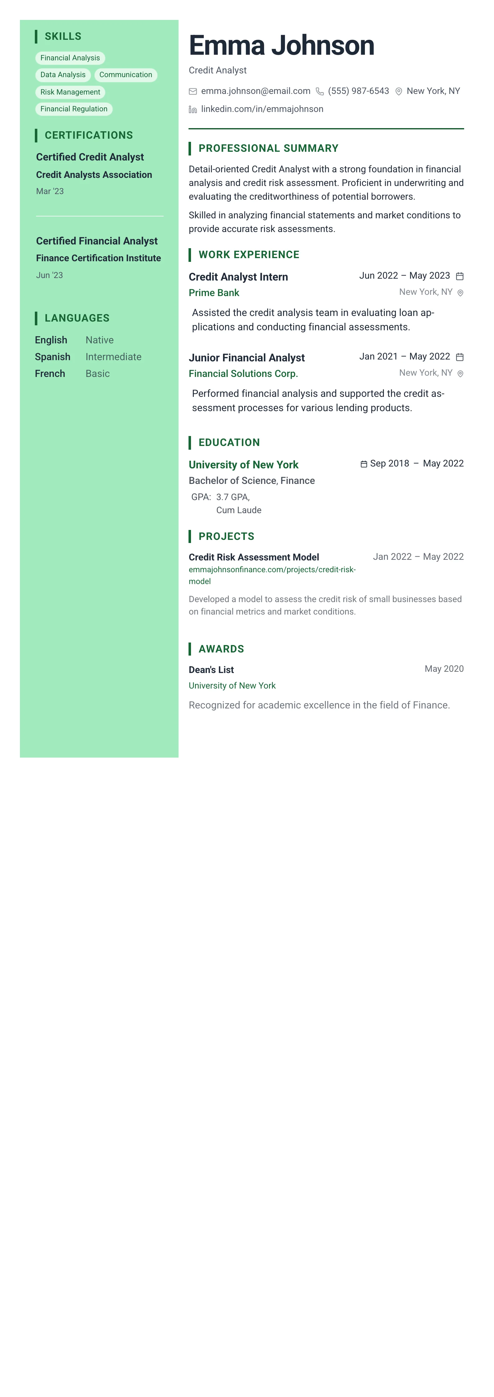 Forest Professional template preview