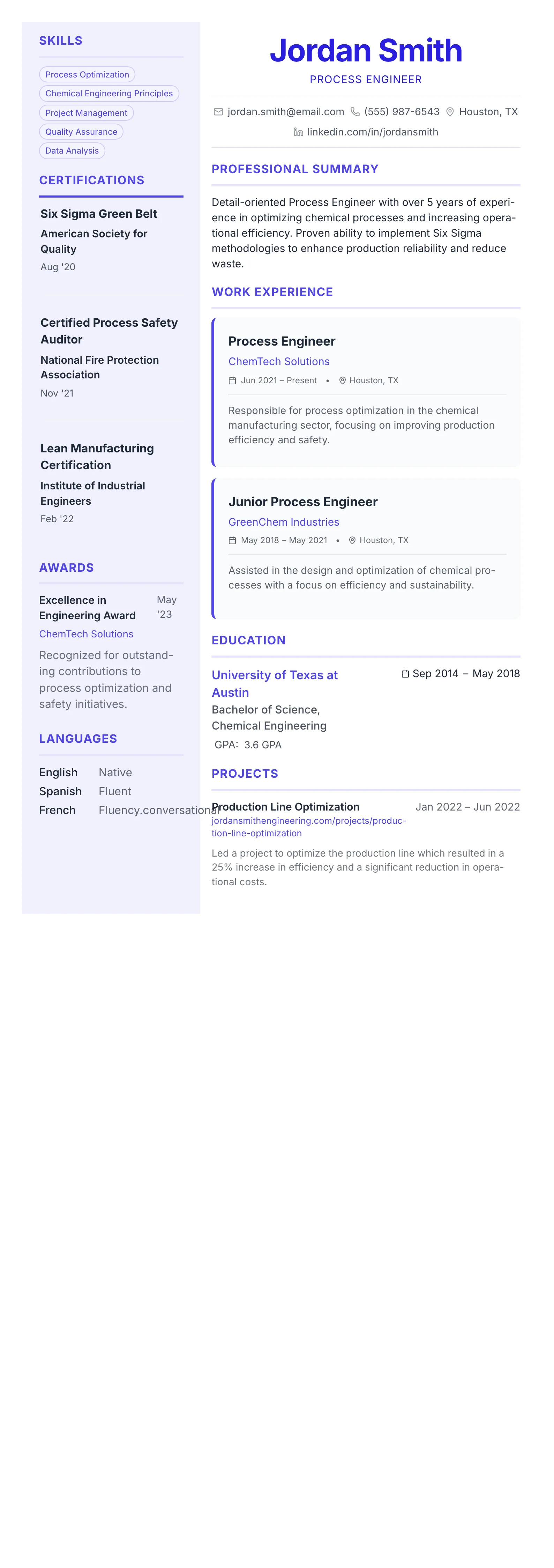 Geometric Accent template preview