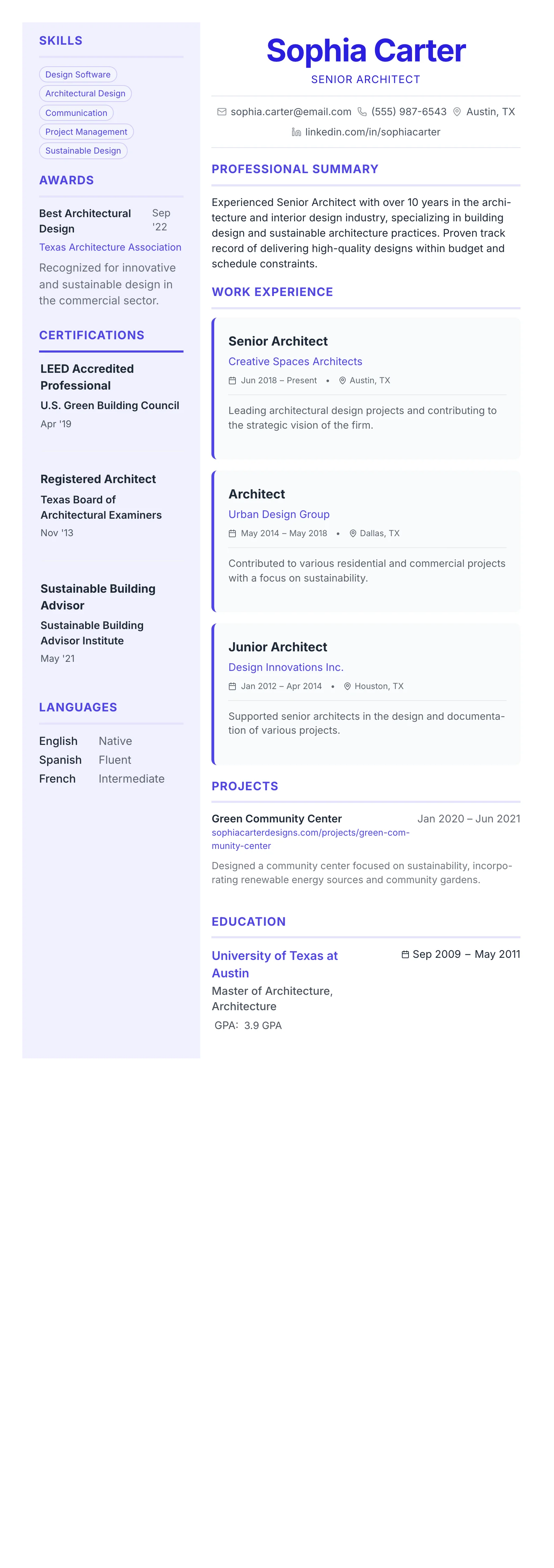 Geometric Accent template preview