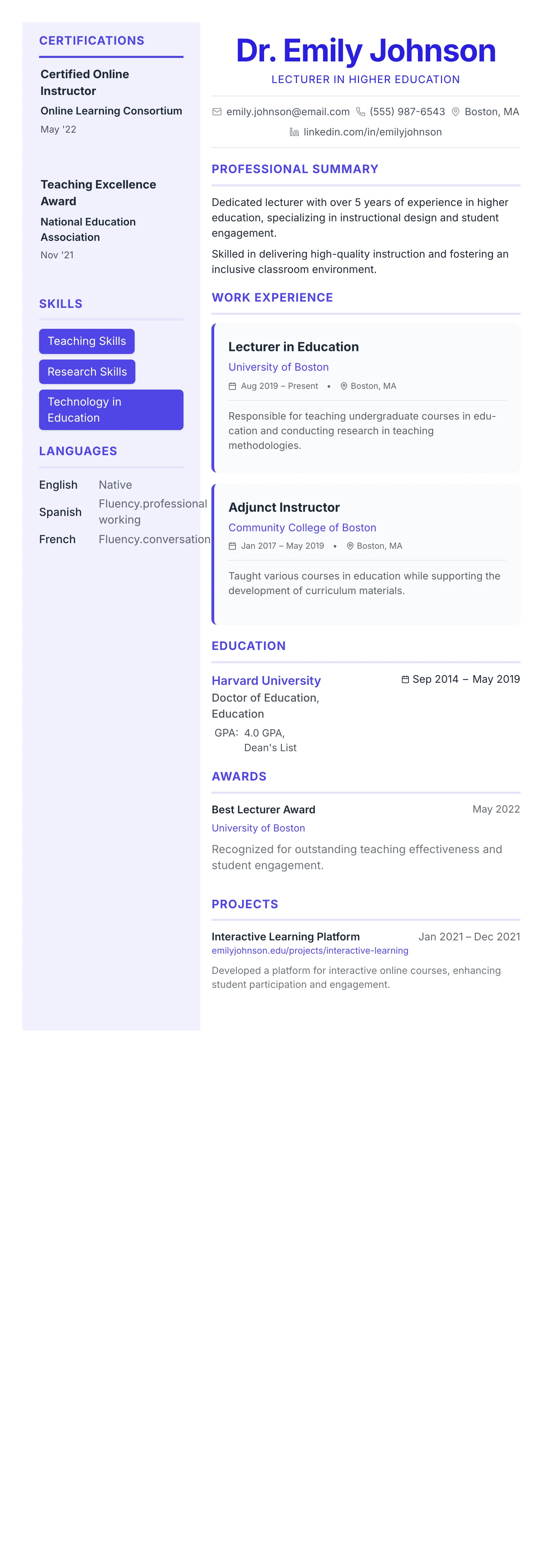 Geometric Accent template preview