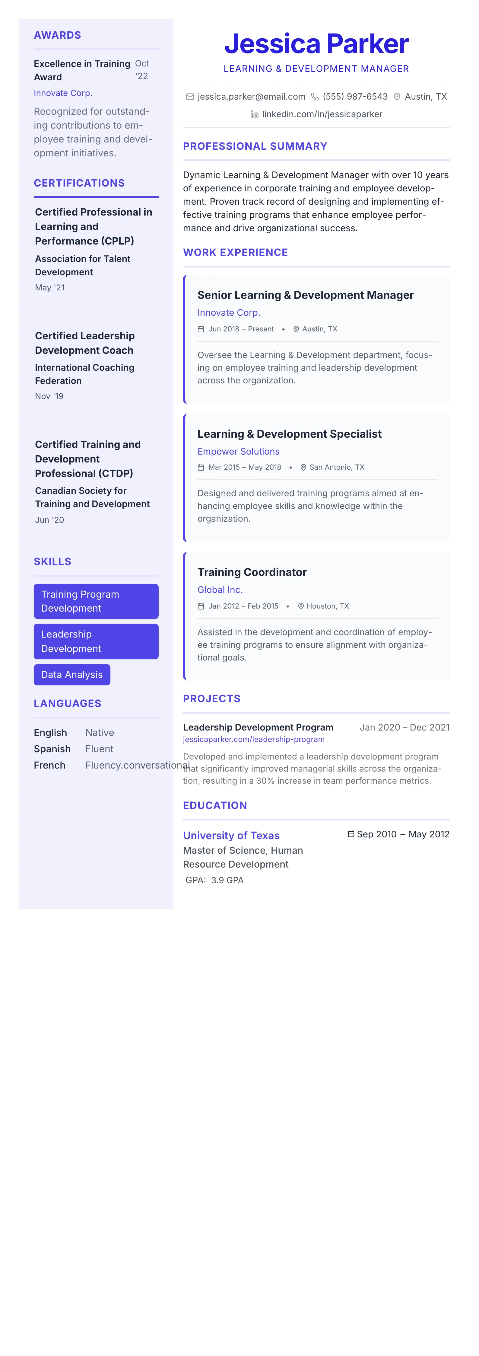 Geometric Accent template preview