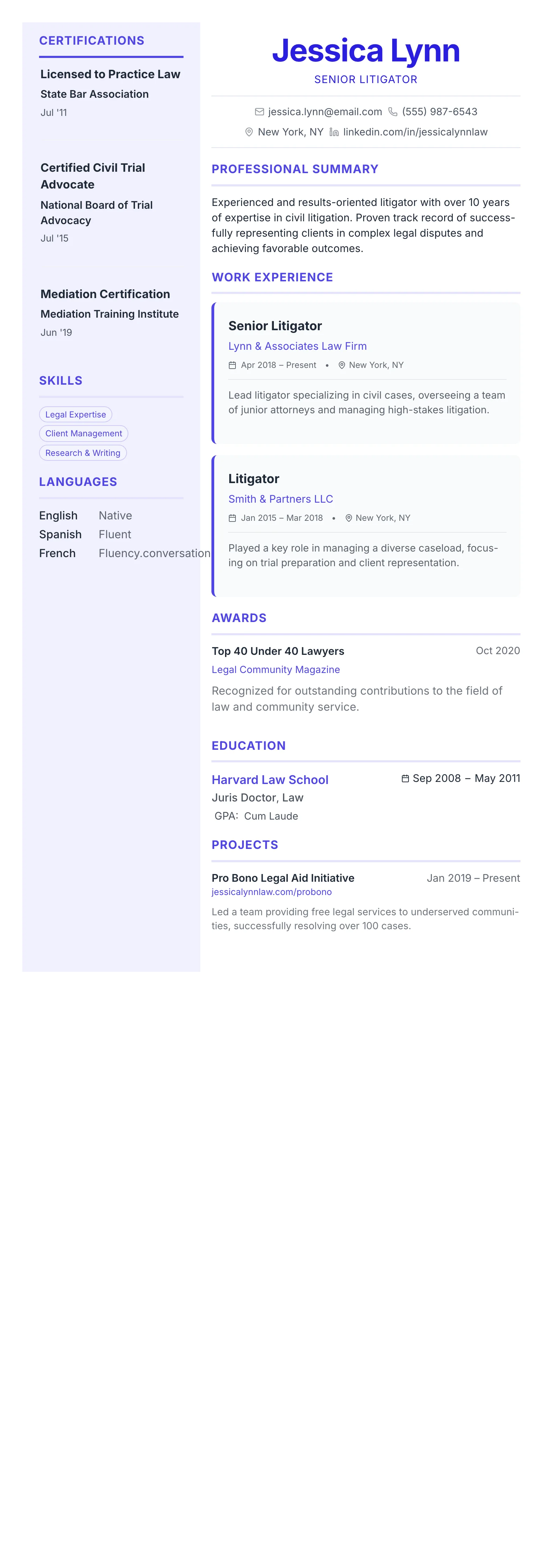 Geometric Accent template preview