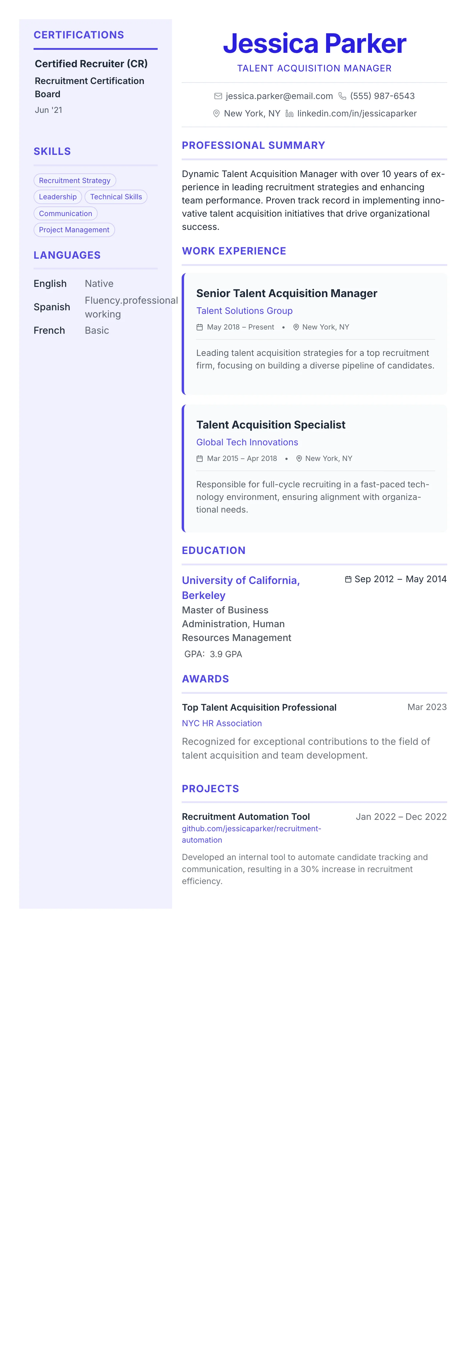 Geometric Accent template preview
