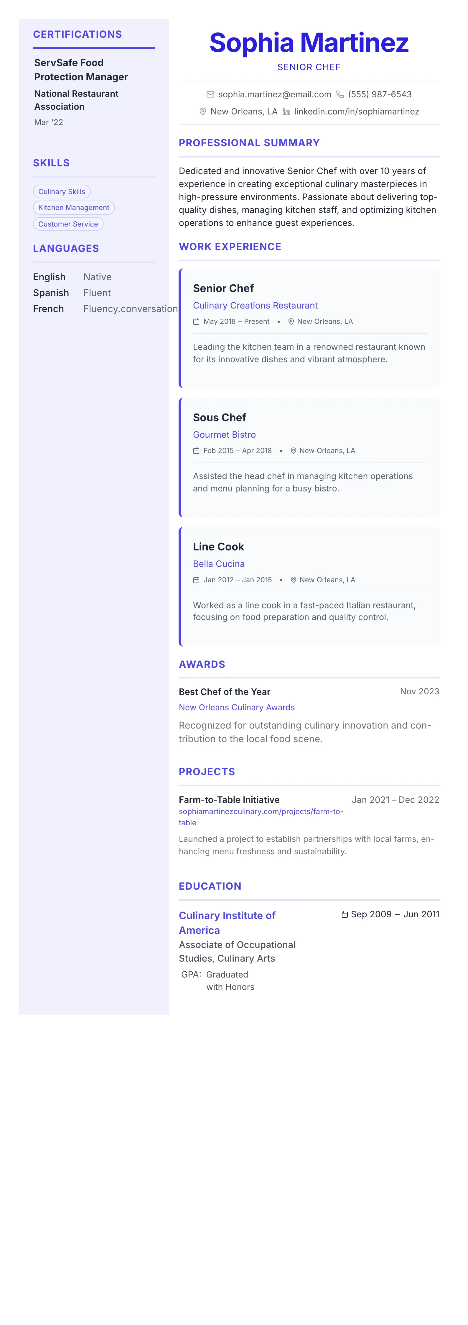 Geometric Accent template preview
