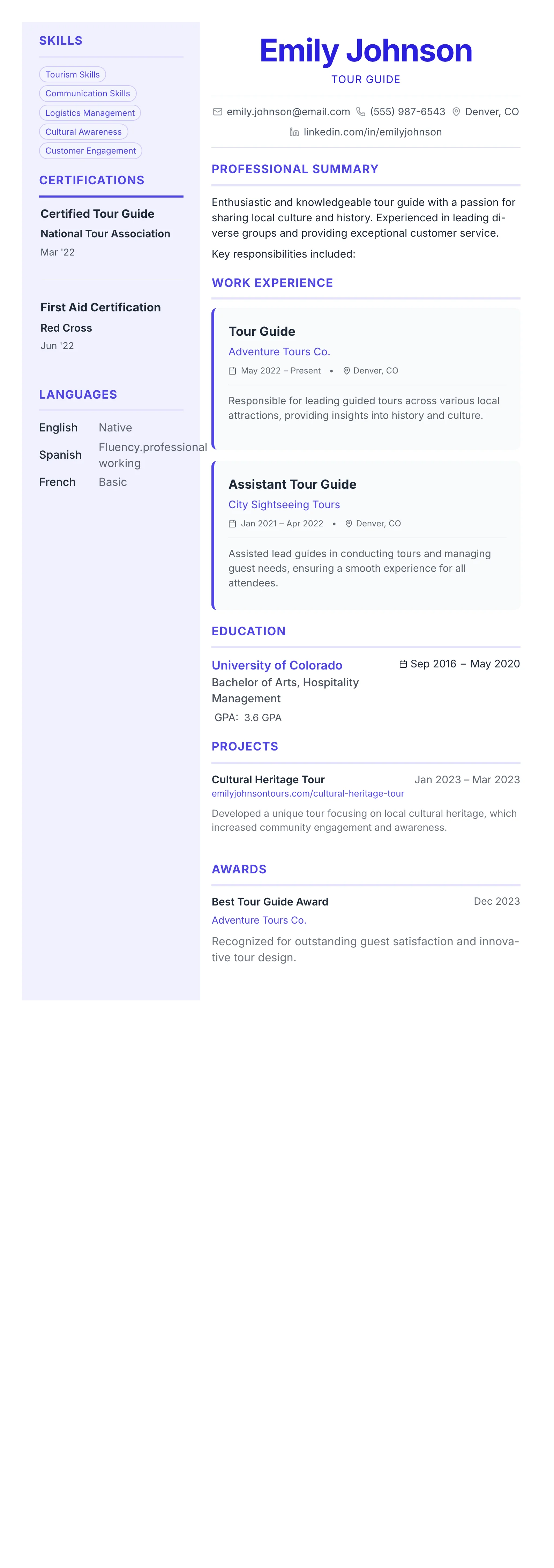 Geometric Accent template preview