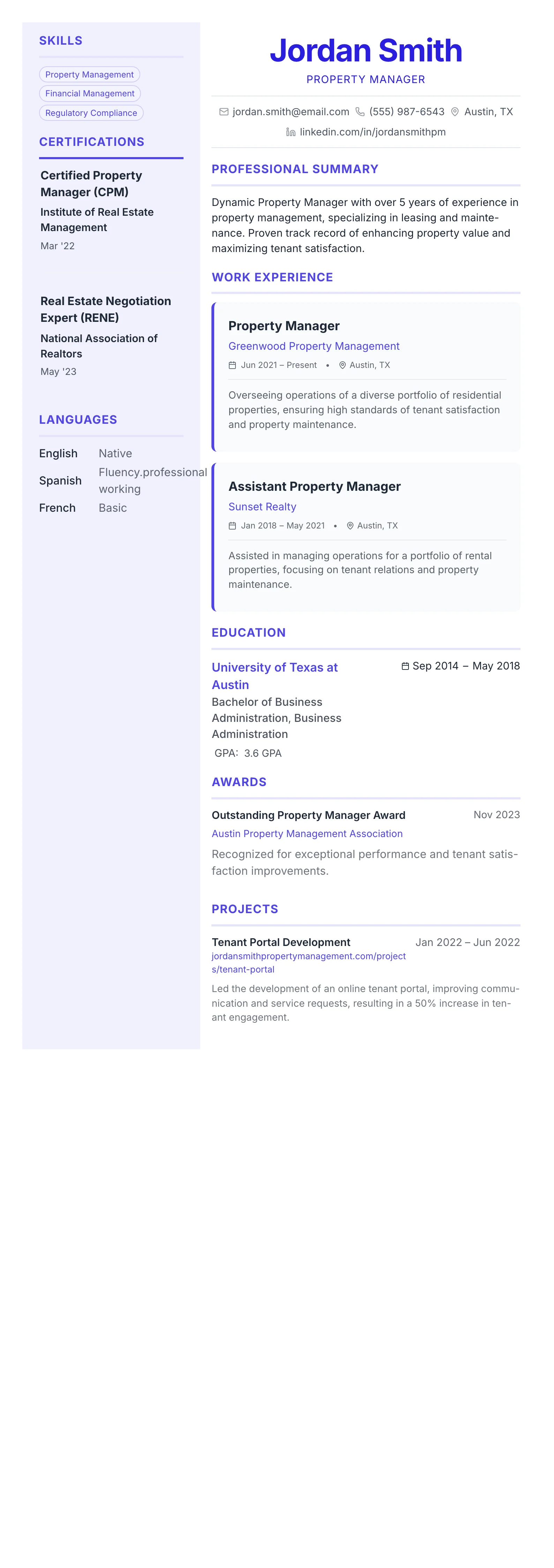 Geometric Accent template preview