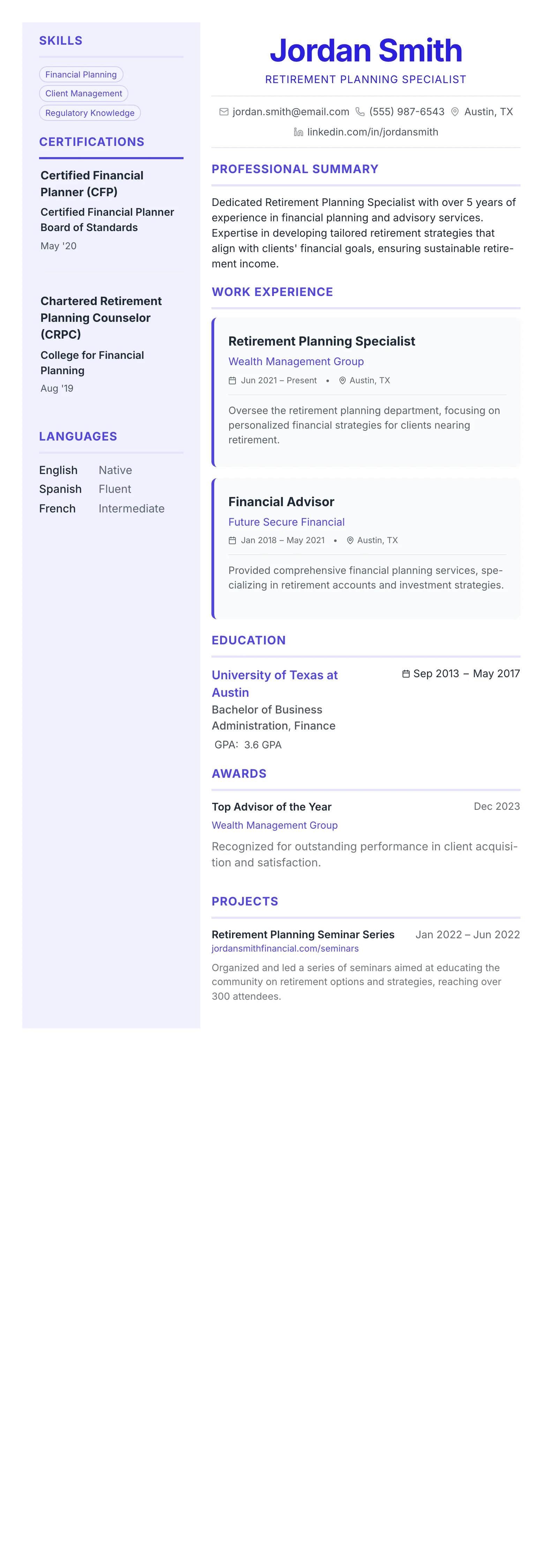 Geometric Accent template preview