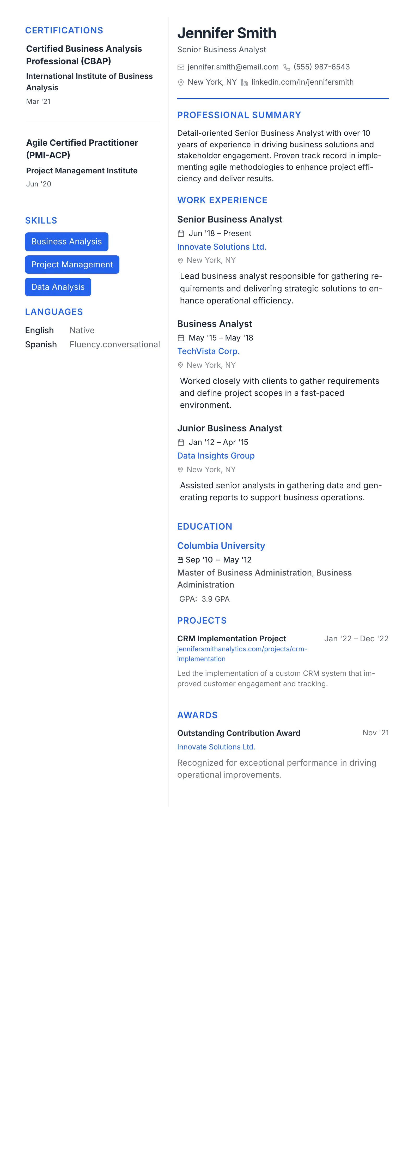 Modern Tech template preview