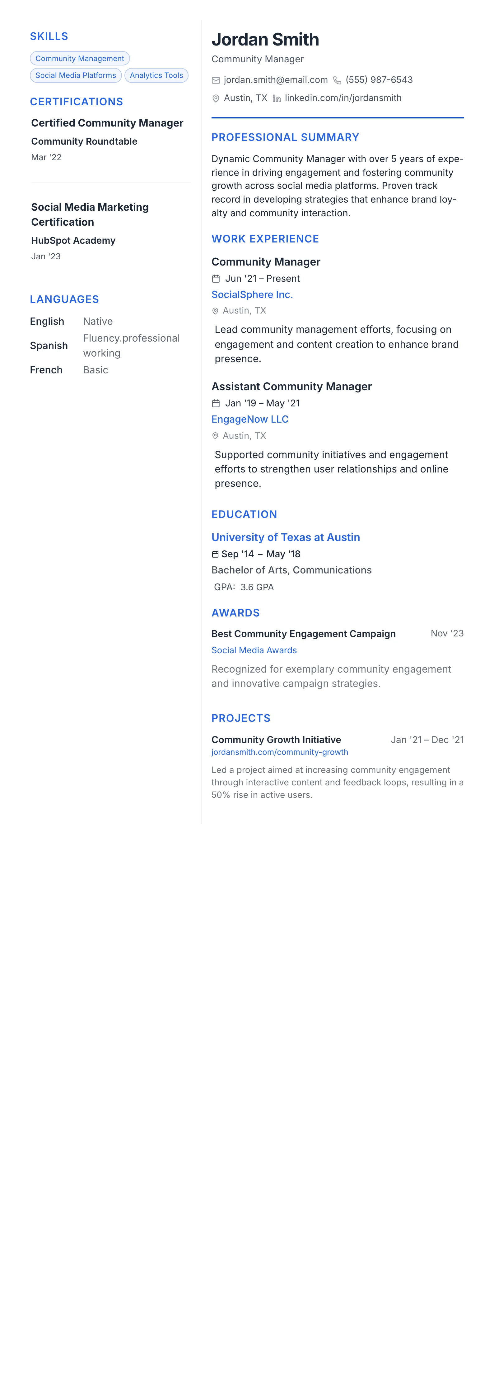 Modern Tech template preview