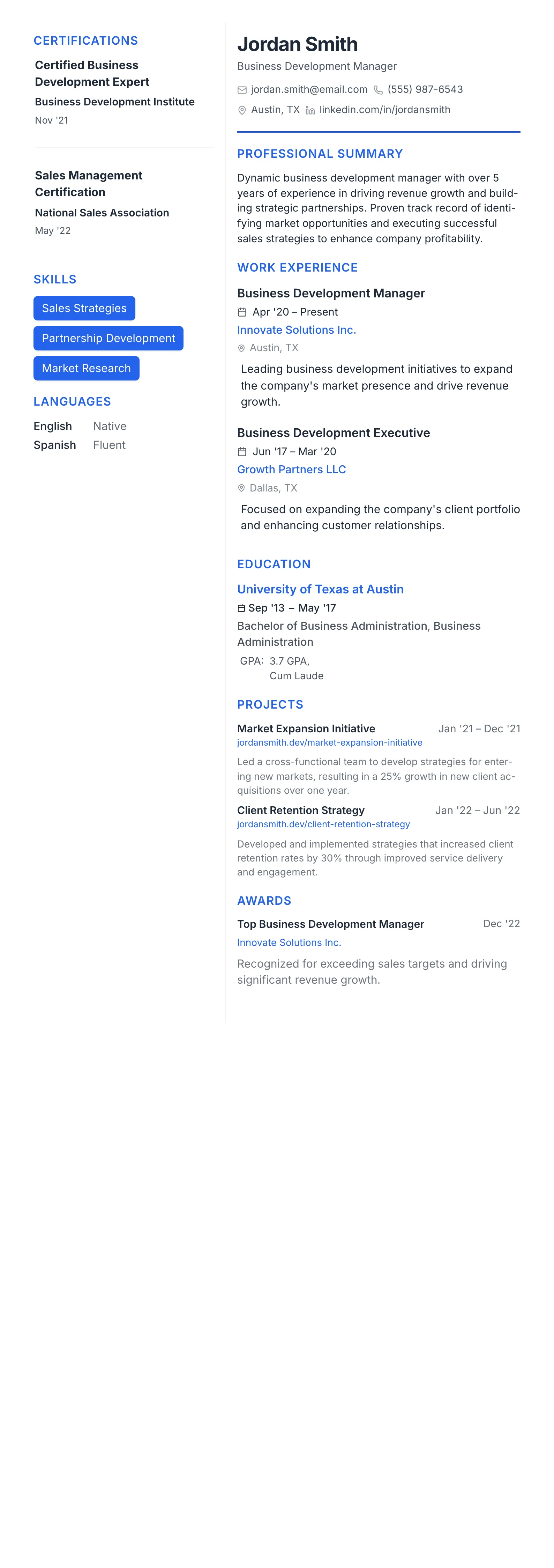 Modern Tech template preview