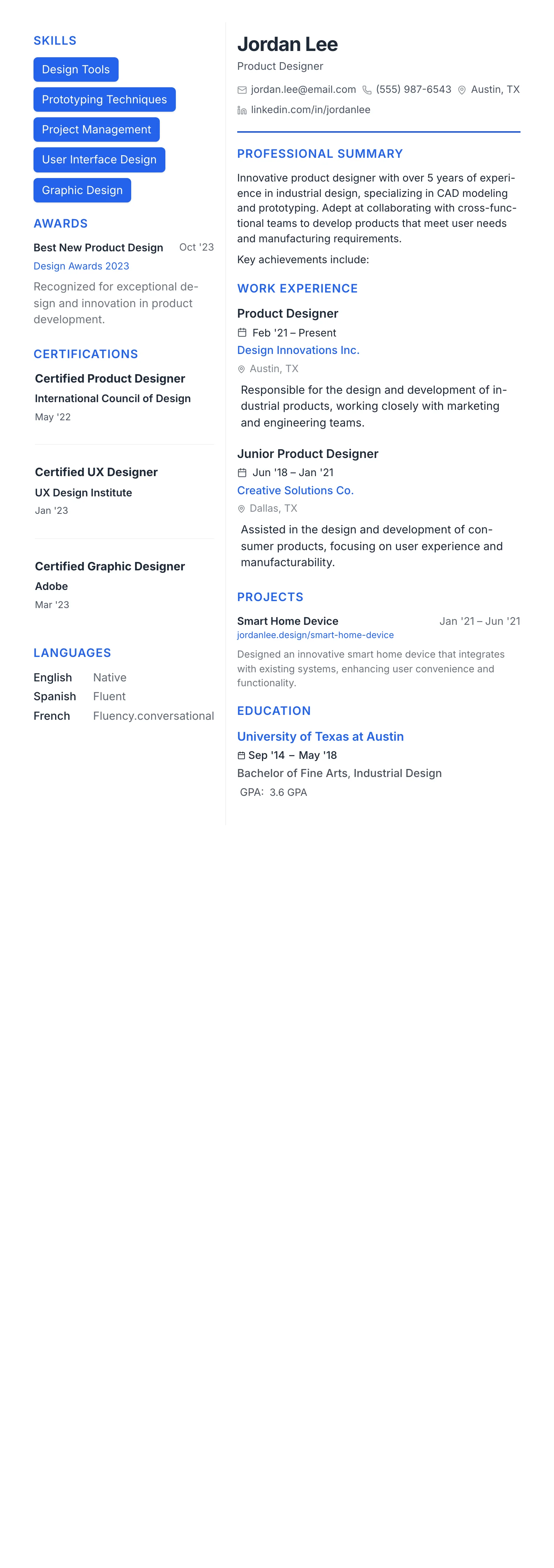 Modern Tech template preview