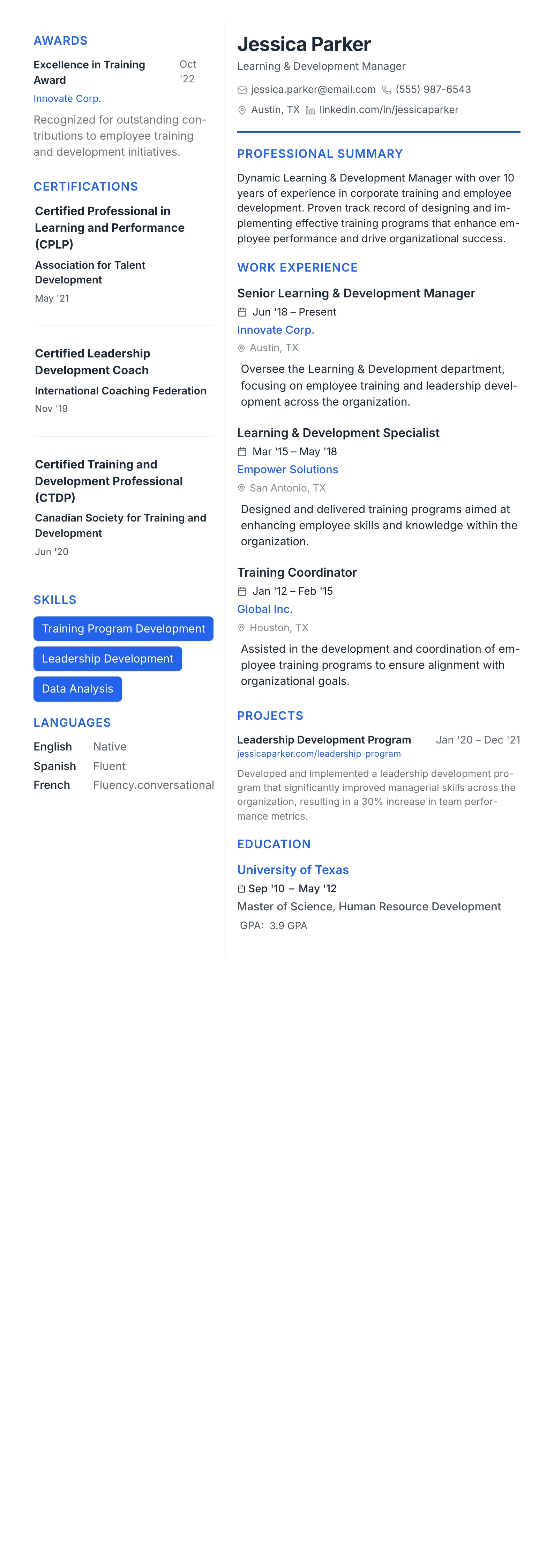 Modern Tech template preview