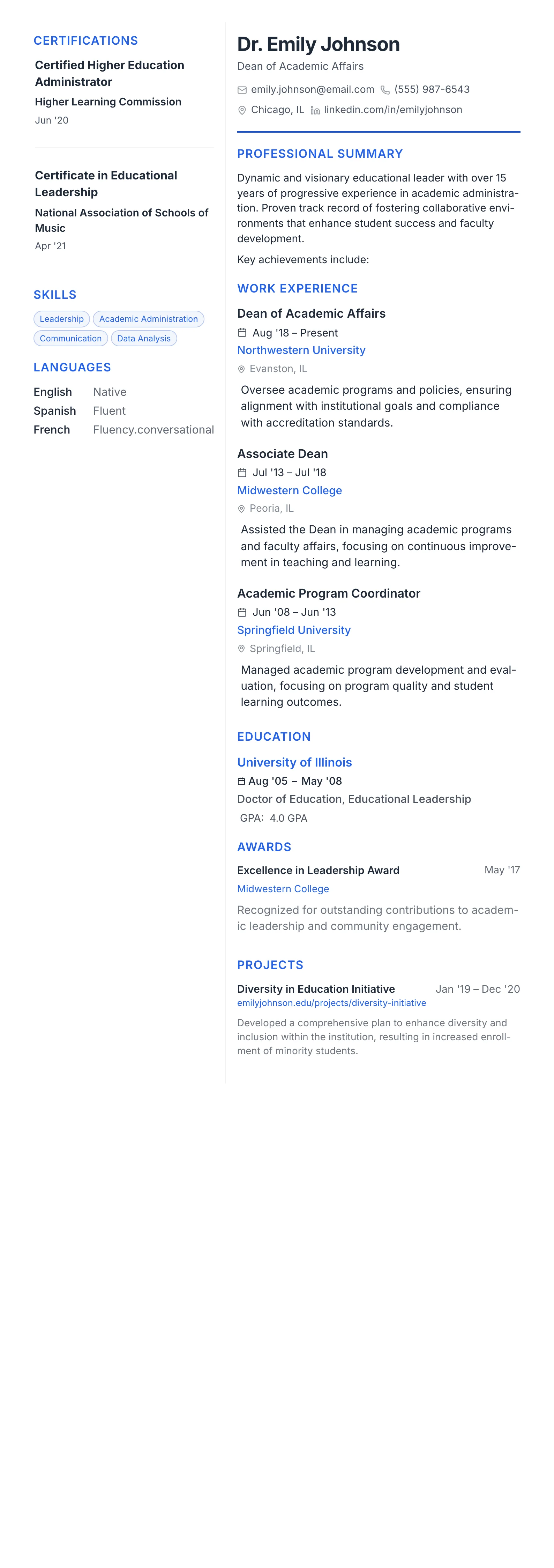 Modern Tech template preview
