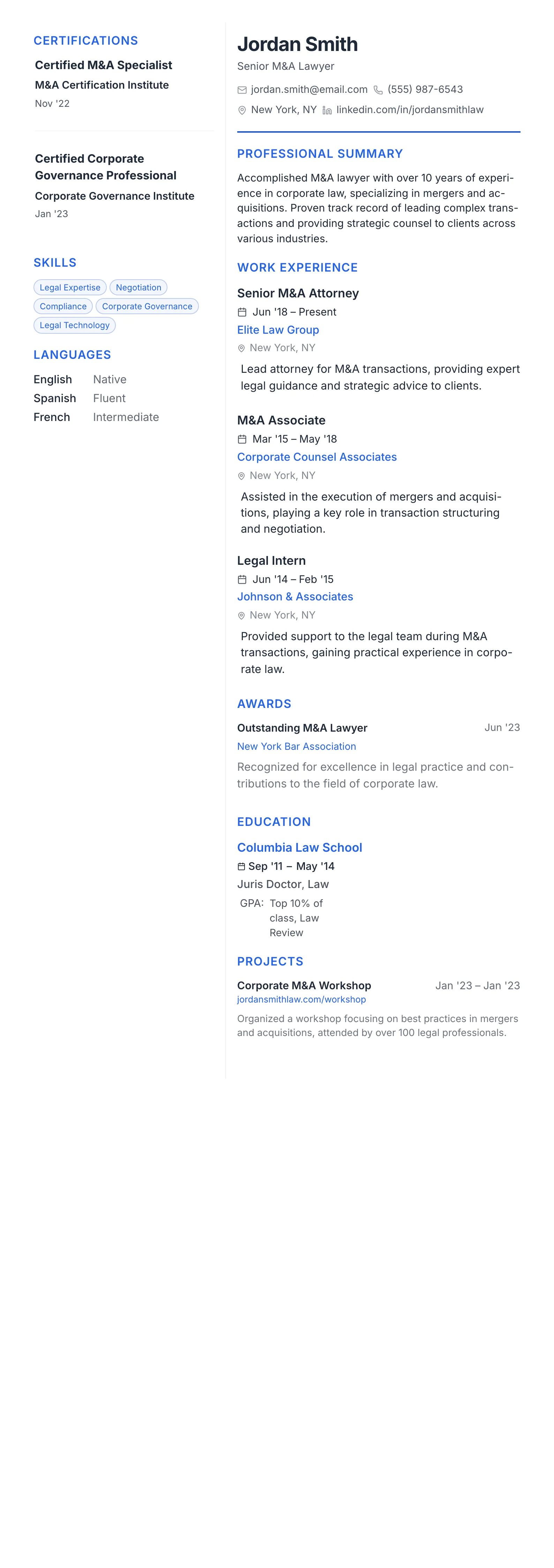 Modern Tech template preview