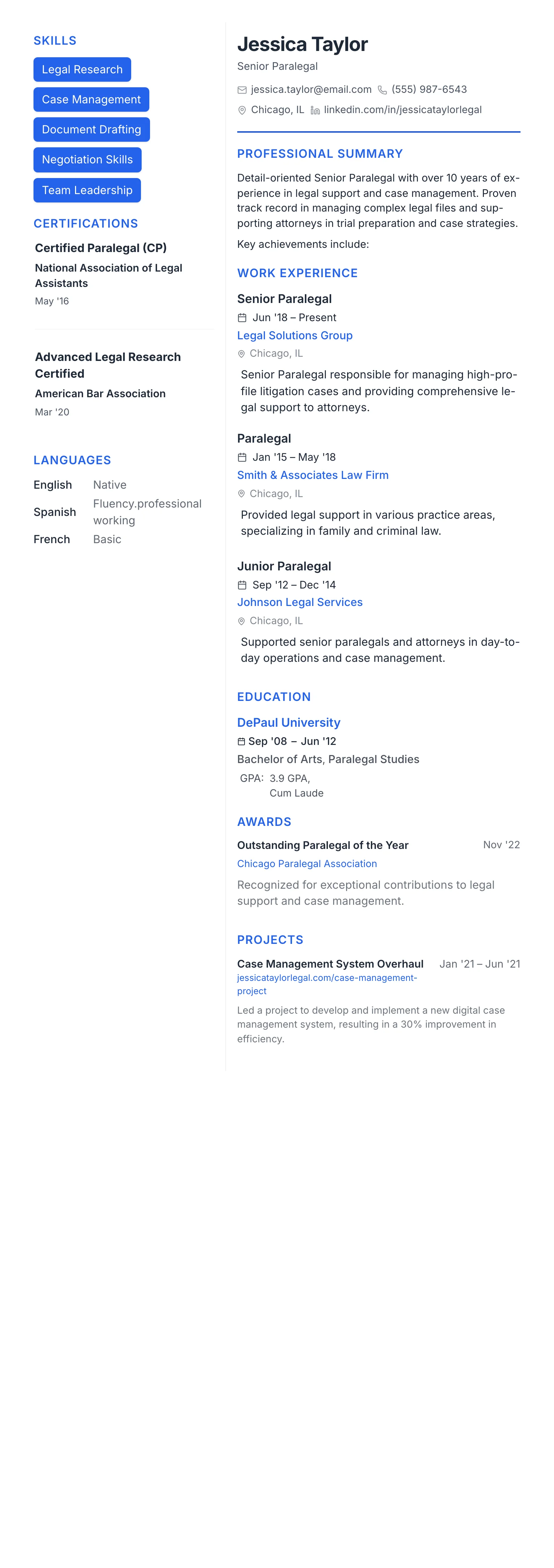 Modern Tech template preview