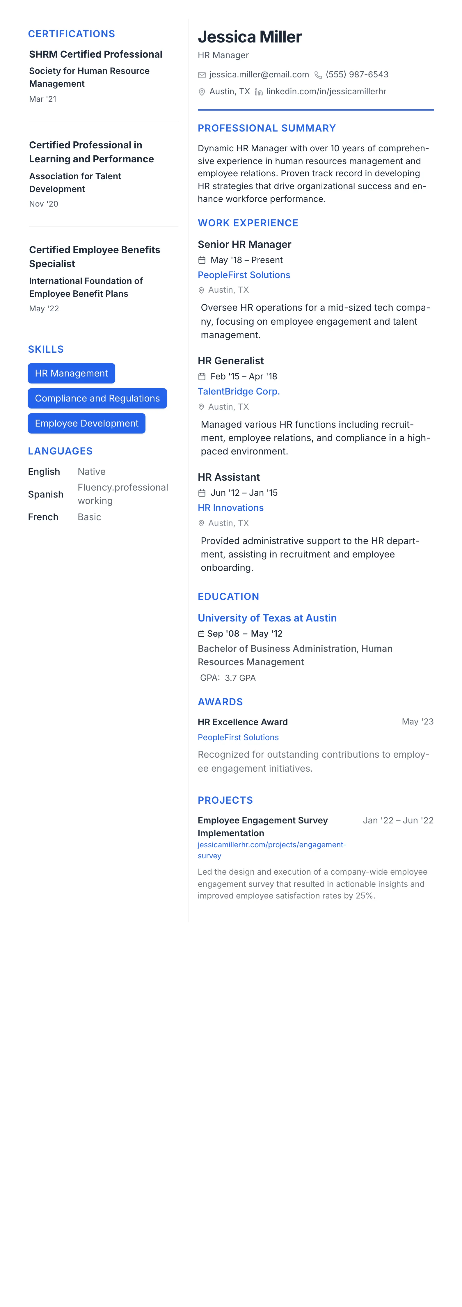 Modern Tech template preview