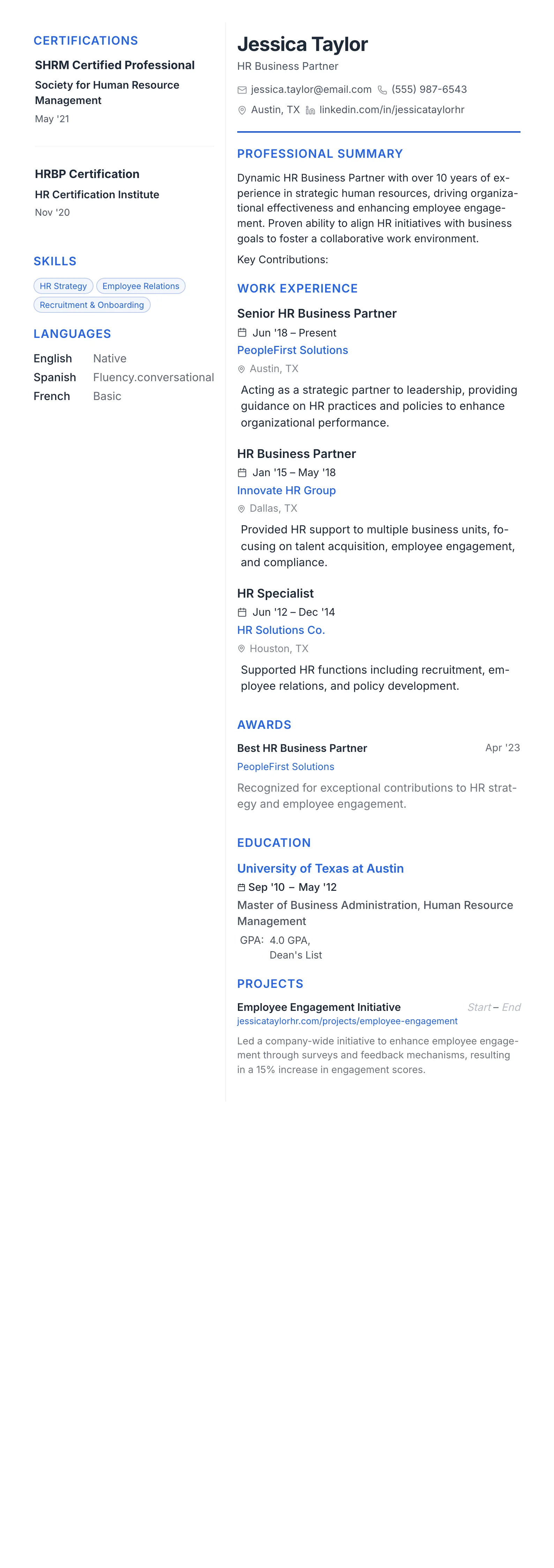 Modern Tech template preview