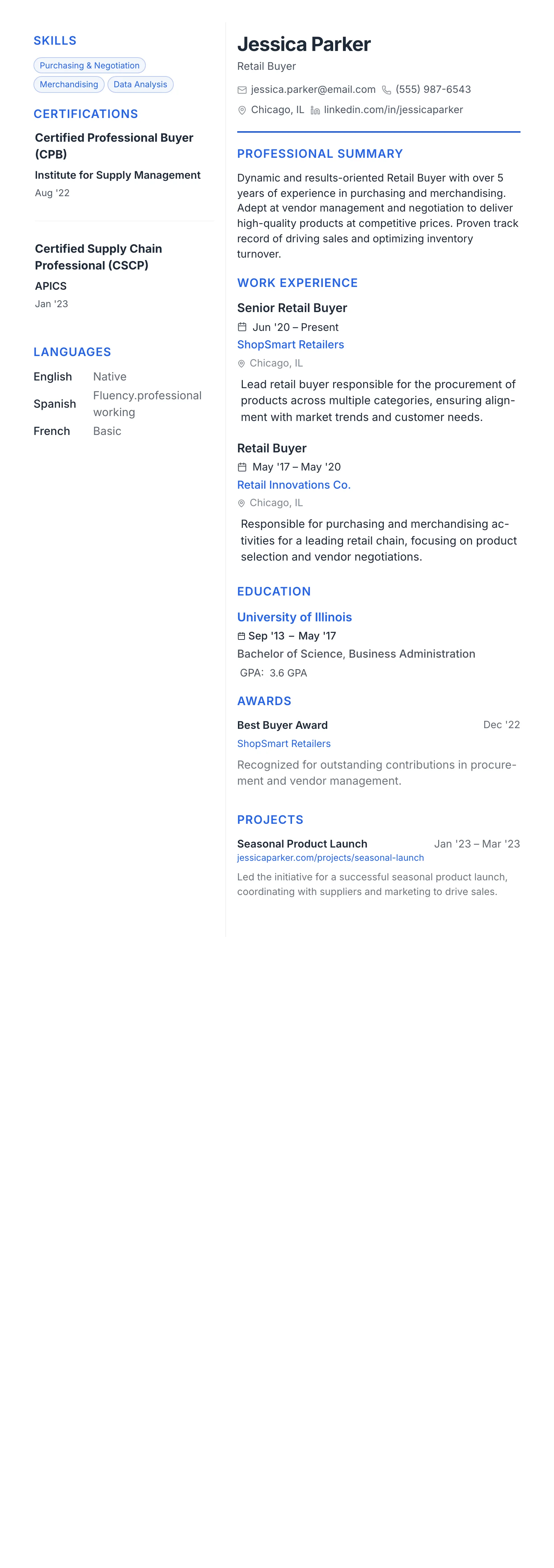 Modern Tech template preview