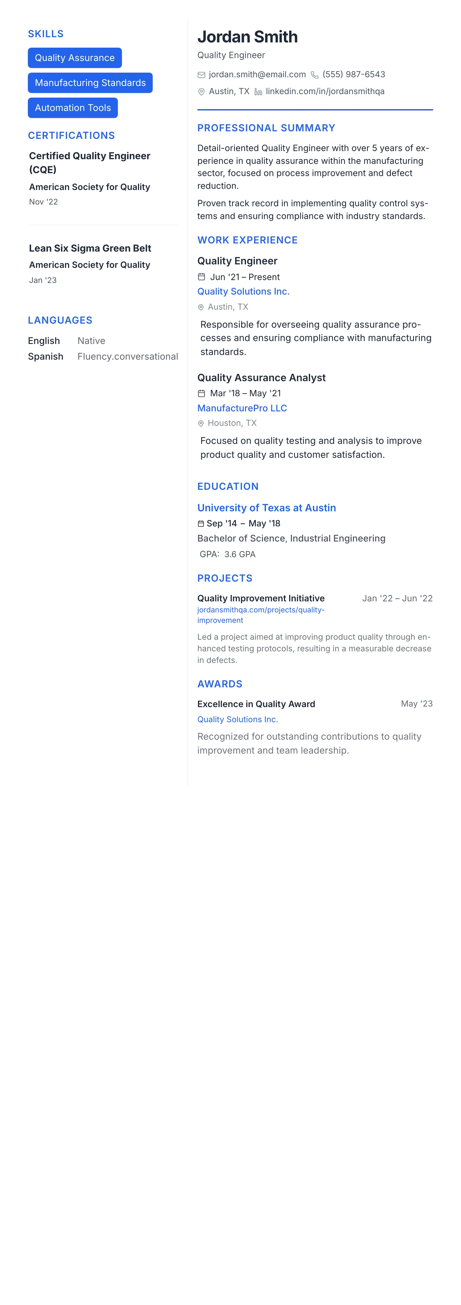 Modern Tech template preview