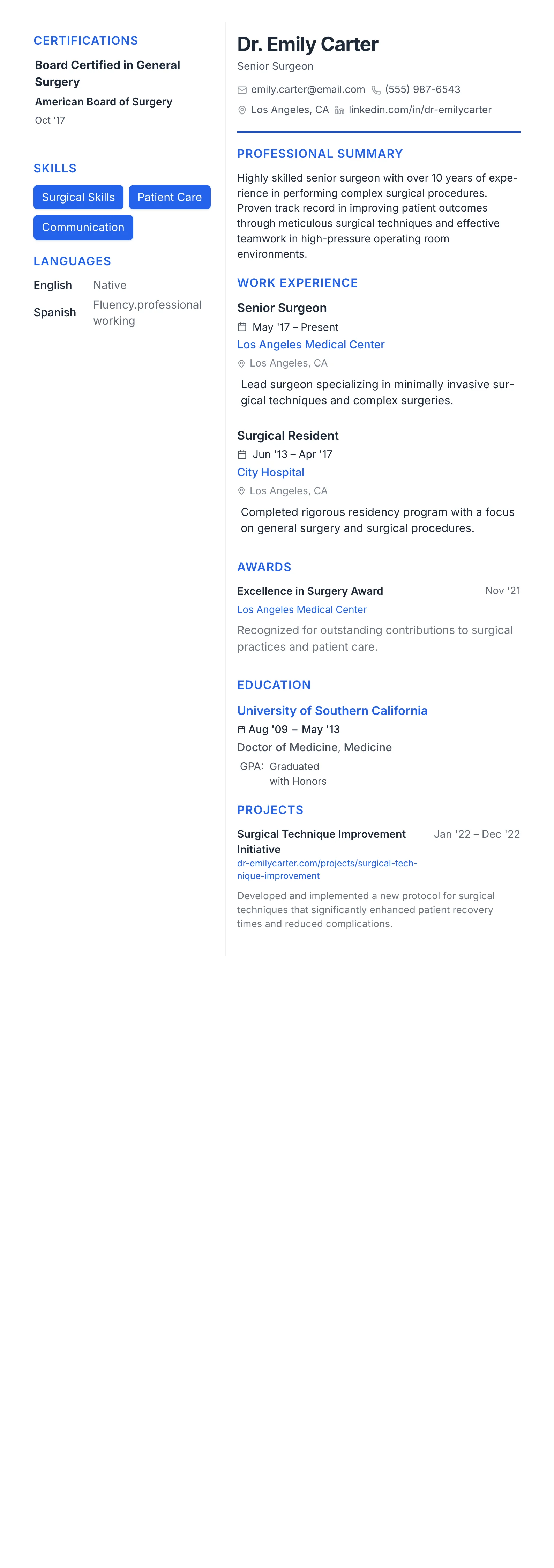 Modern Tech template preview