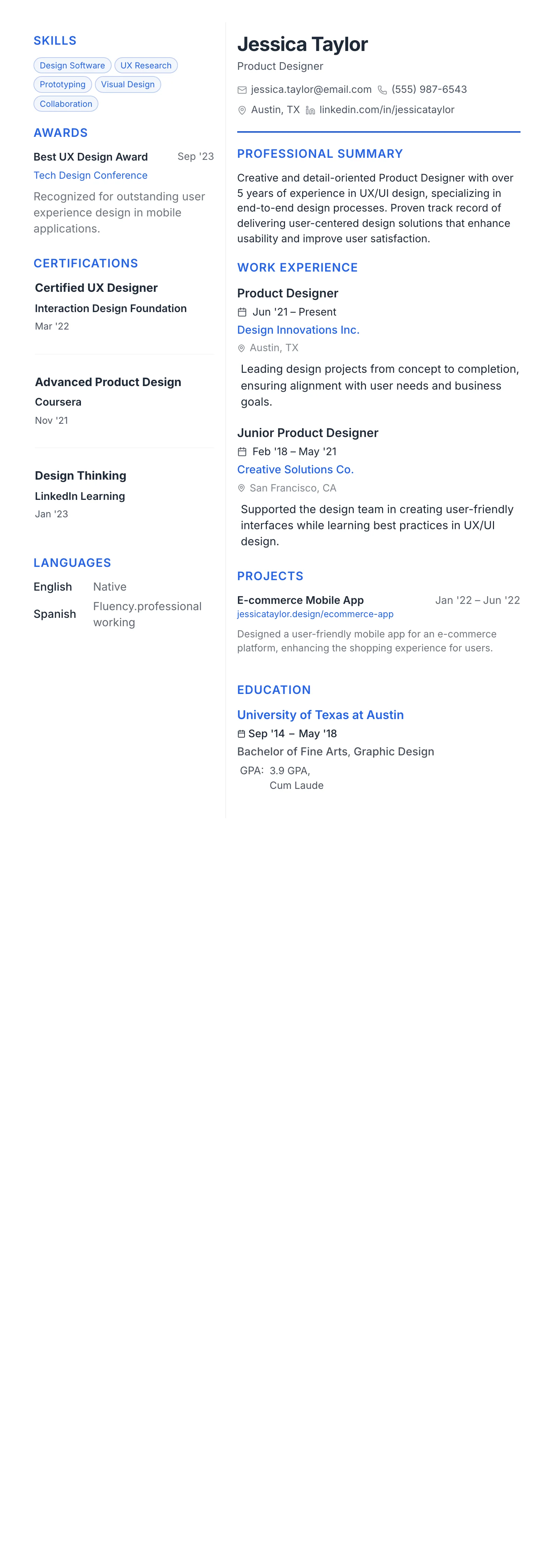 Modern Tech template preview