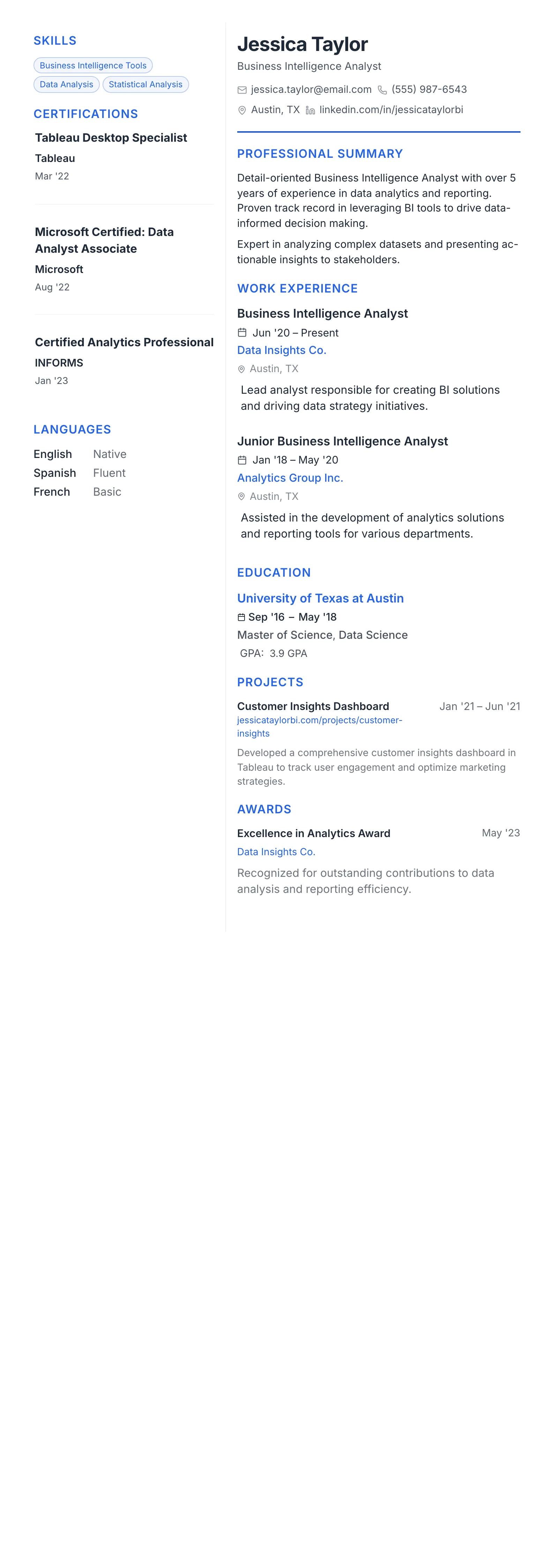 Modern Tech template preview