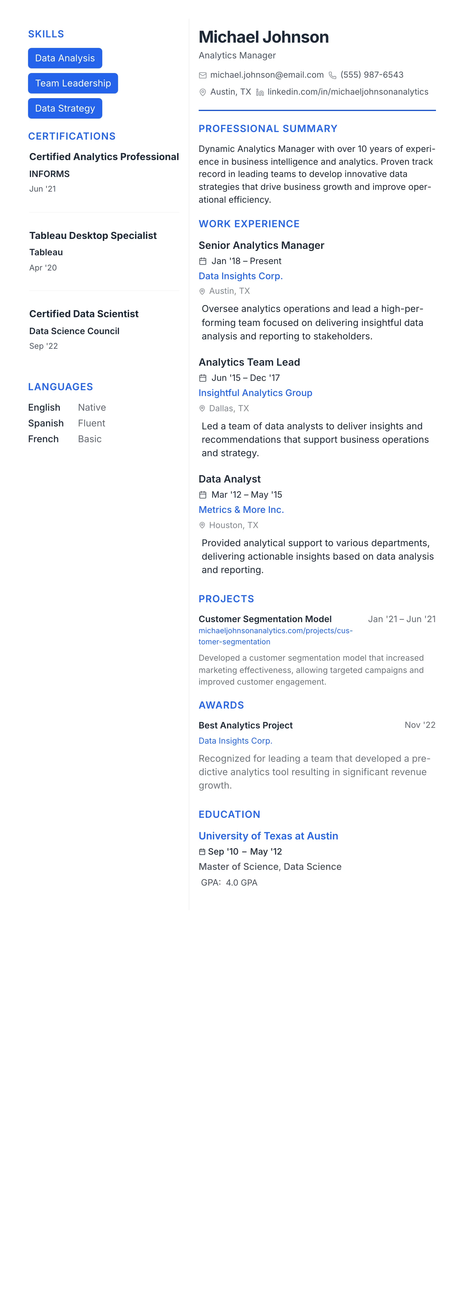 Modern Tech template preview