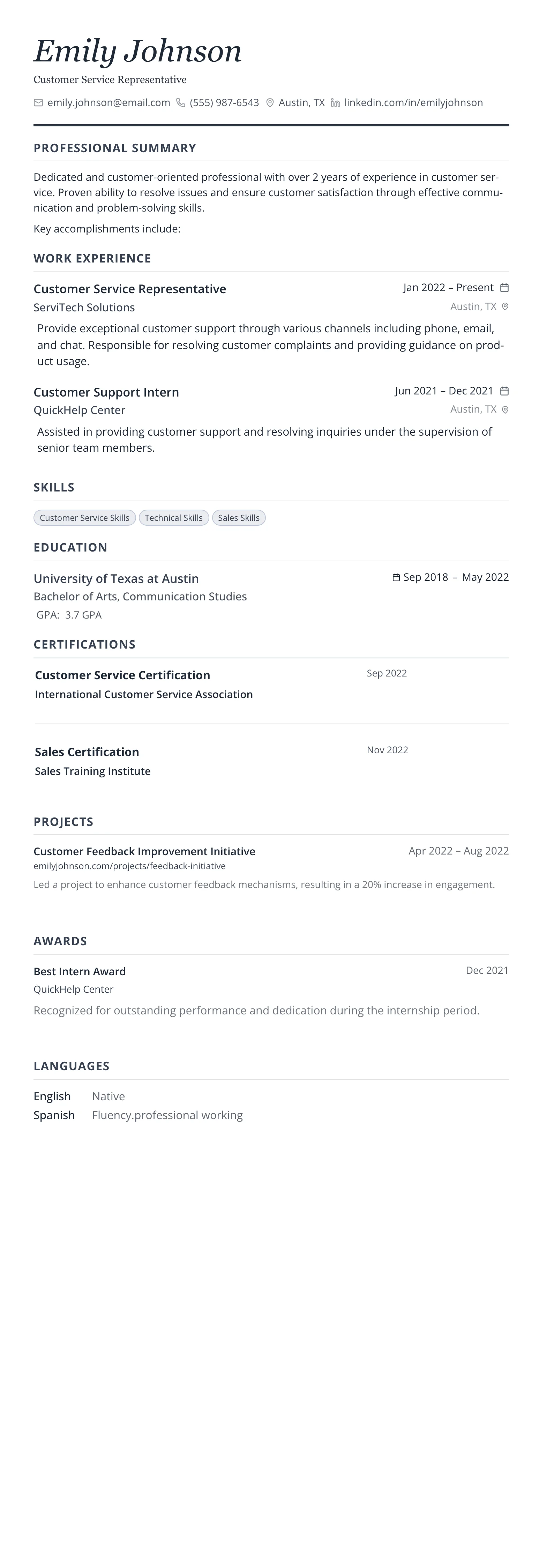 Slate Executive template preview