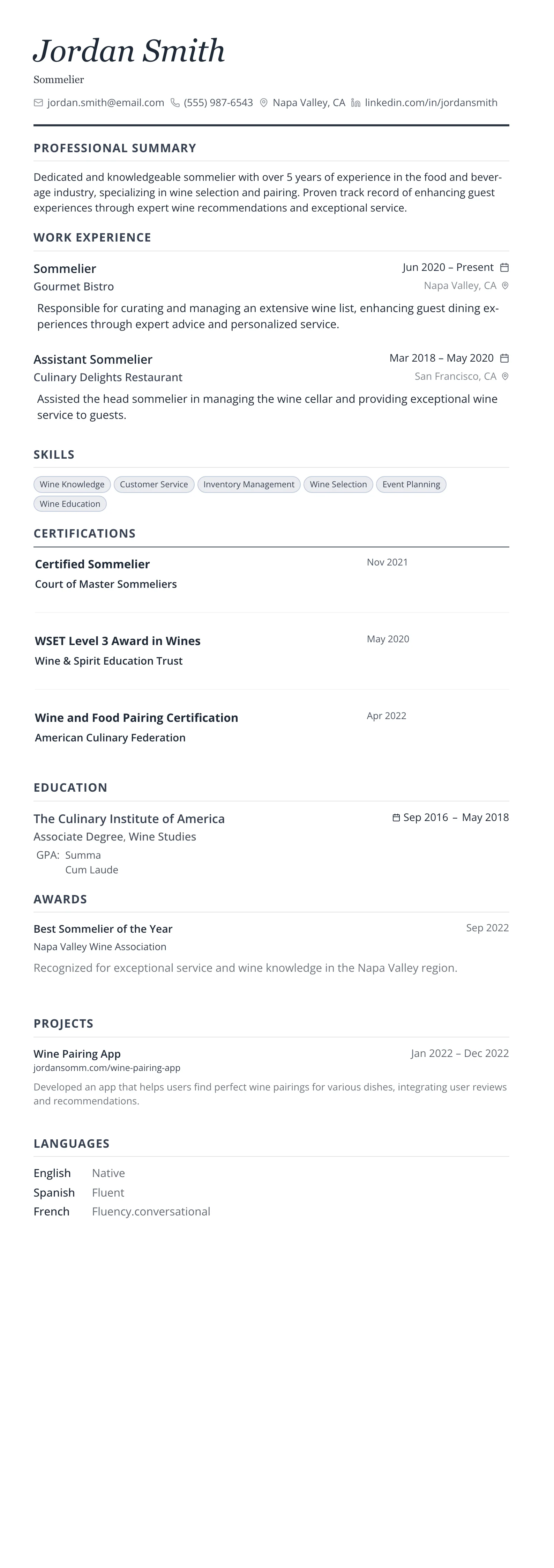 Slate Executive template preview